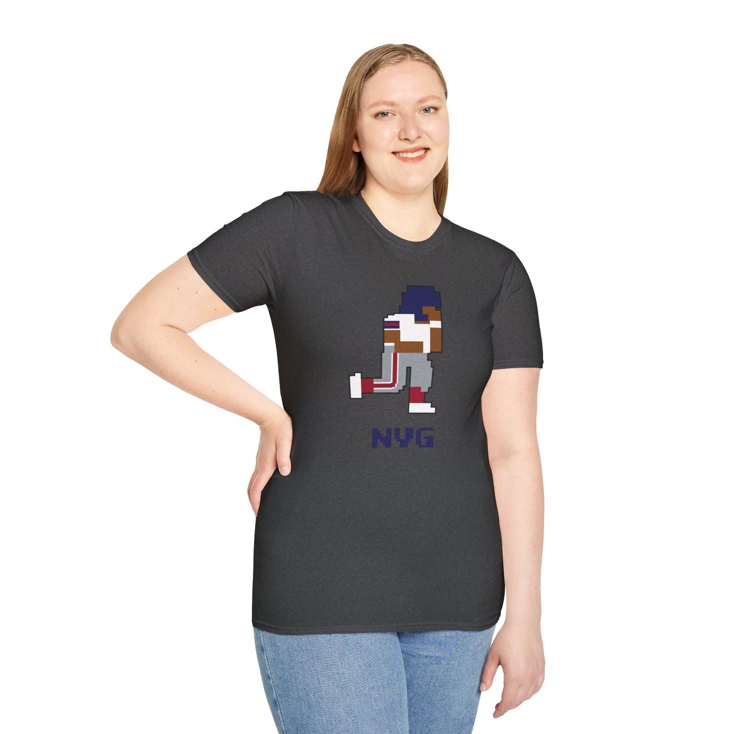 8-Bit Retro New York Giants Unisex Softstyle T-Shirt