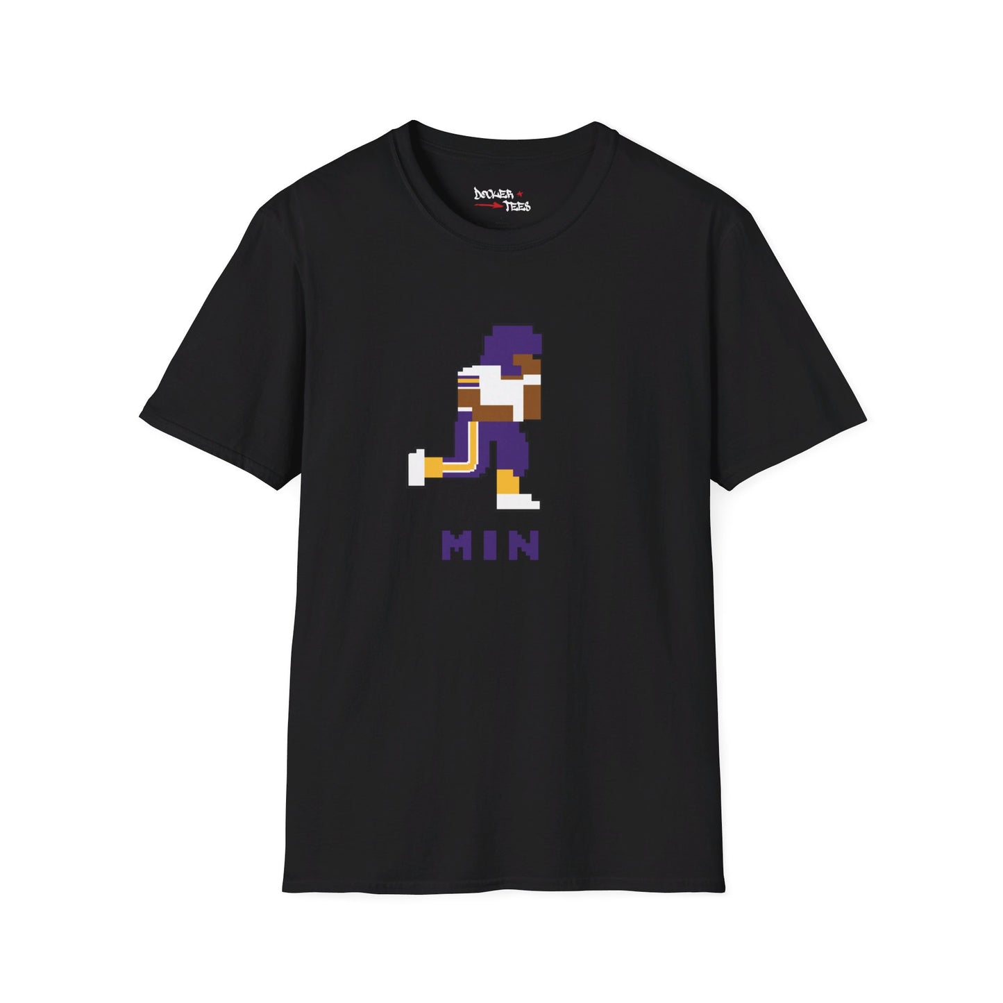 8-Bit Retro Minnesota Football Unisex Softstyle T-Shirt