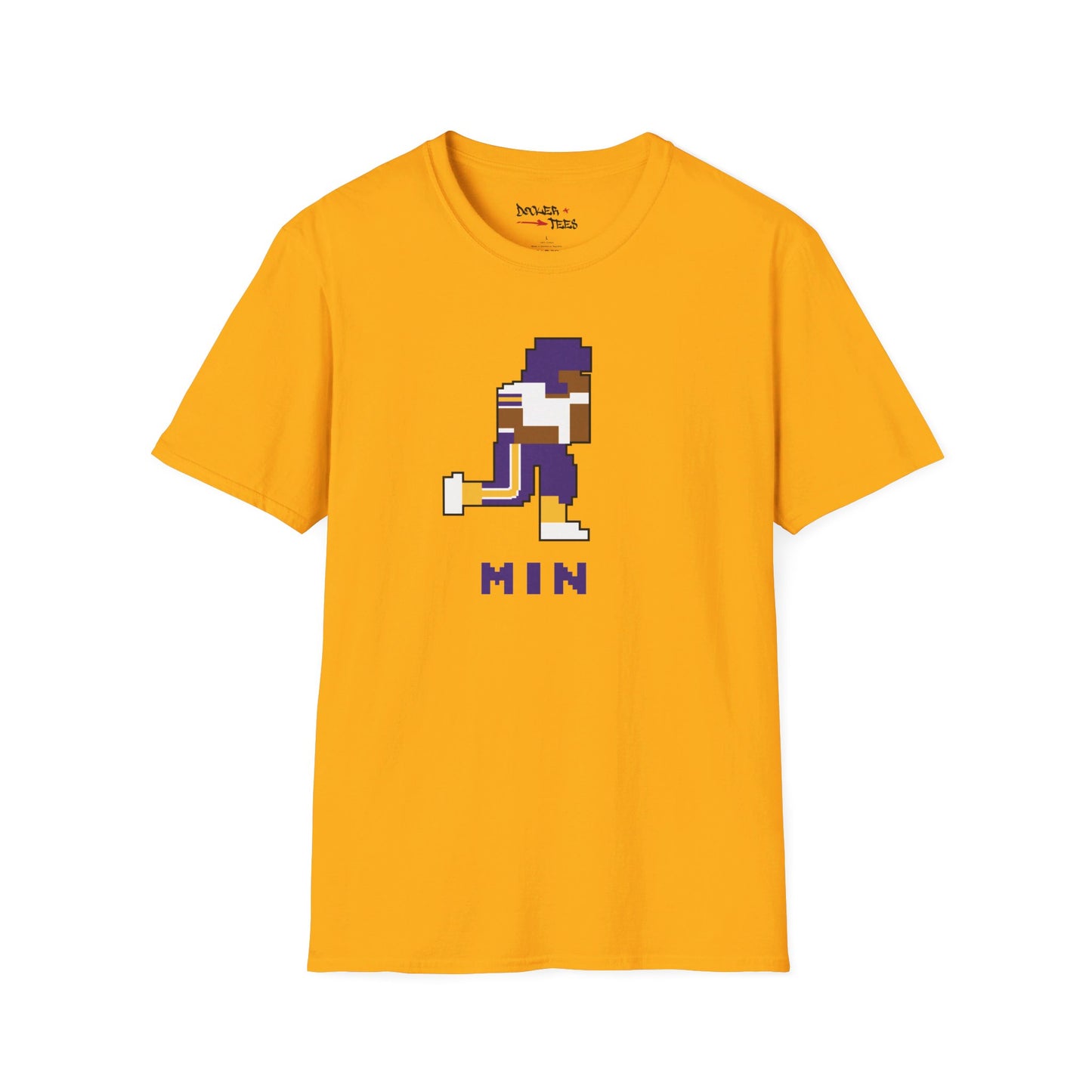 8-Bit Retro Minnesota Football Unisex Softstyle T-Shirt