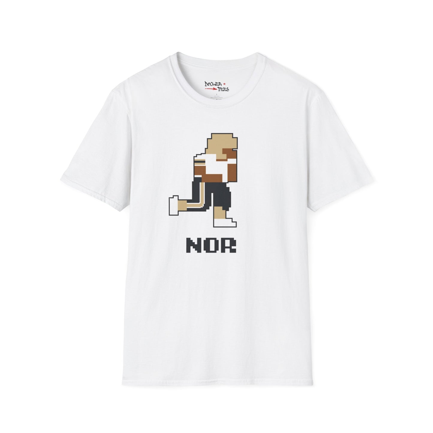 8-Bit Retro New Orleans Saints Unisex Softstyle T-Shirt