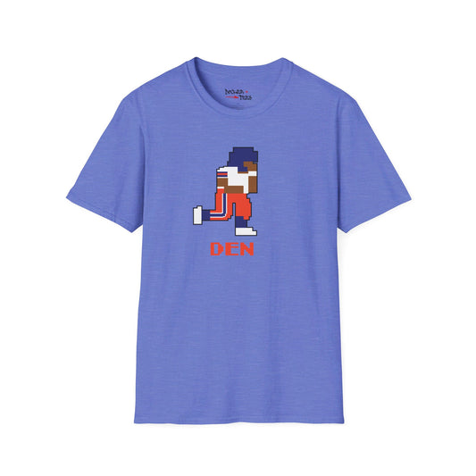 8-Bit Retro Denver Football Unisex Softstyle T-Shirt