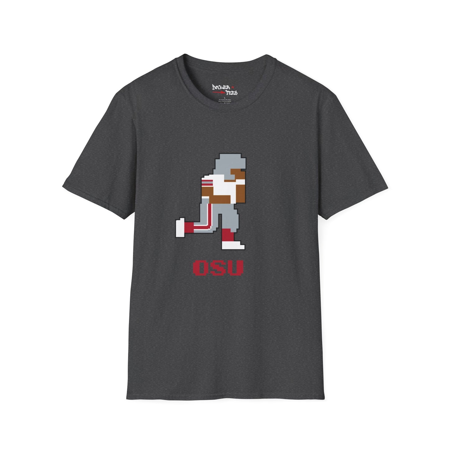 8-Bit Retro Ohio State Football Unisex Softstyle T-Shirt