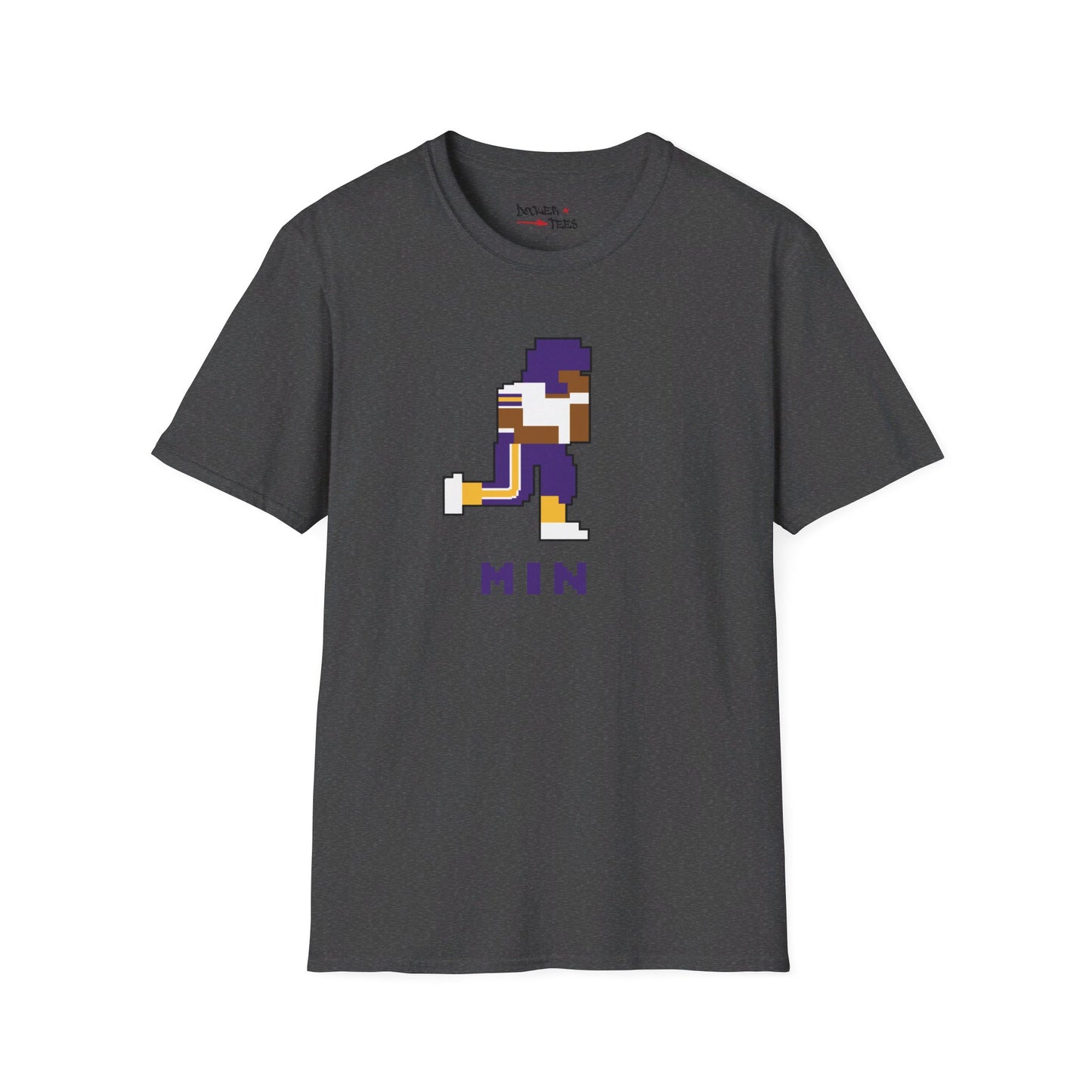 8-Bit Retro Minnesota Football Unisex Softstyle T-Shirt