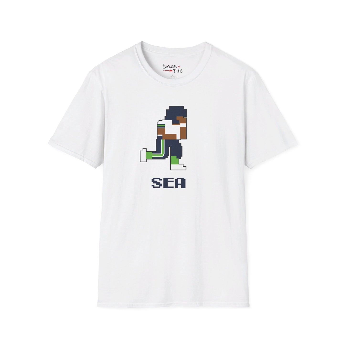 8-Bit Retro Seattle Football Unisex Softstyle T-Shirt