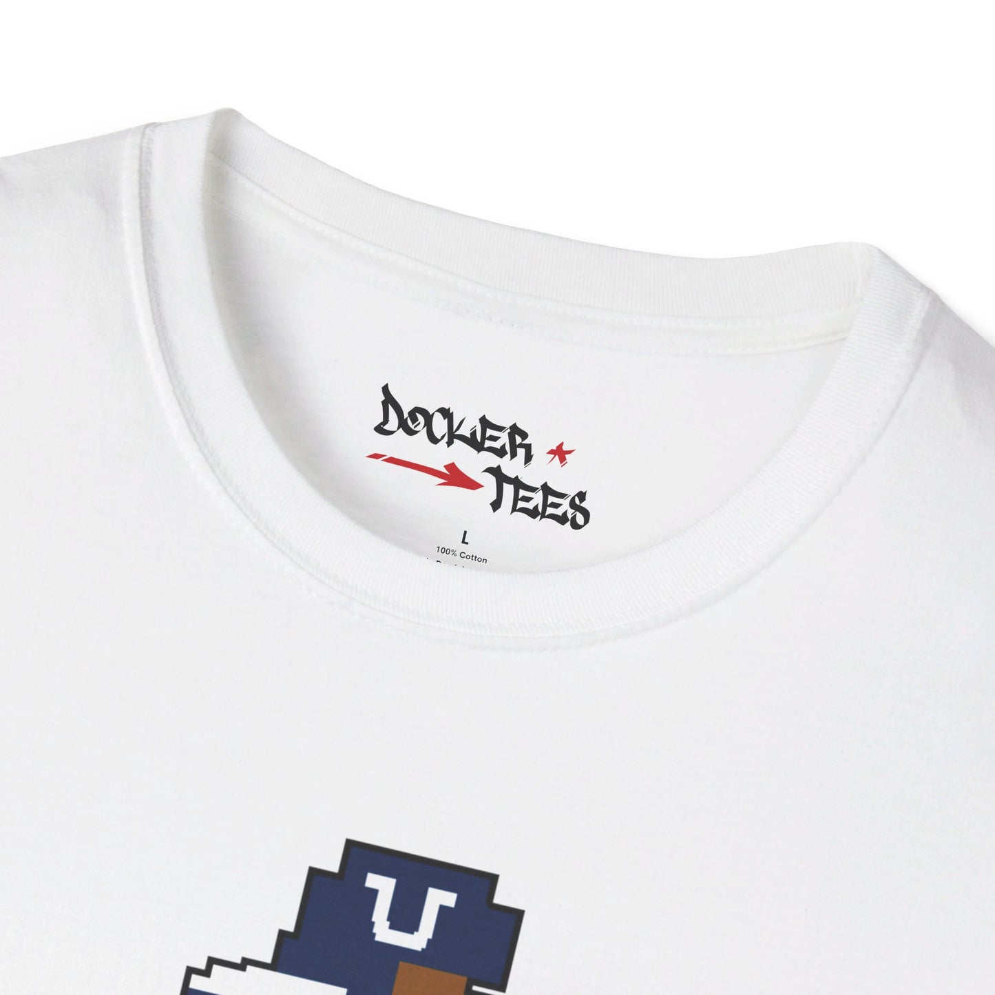 8-Bit Retro Indianapolis Football Unisex Softstyle T-Shirt