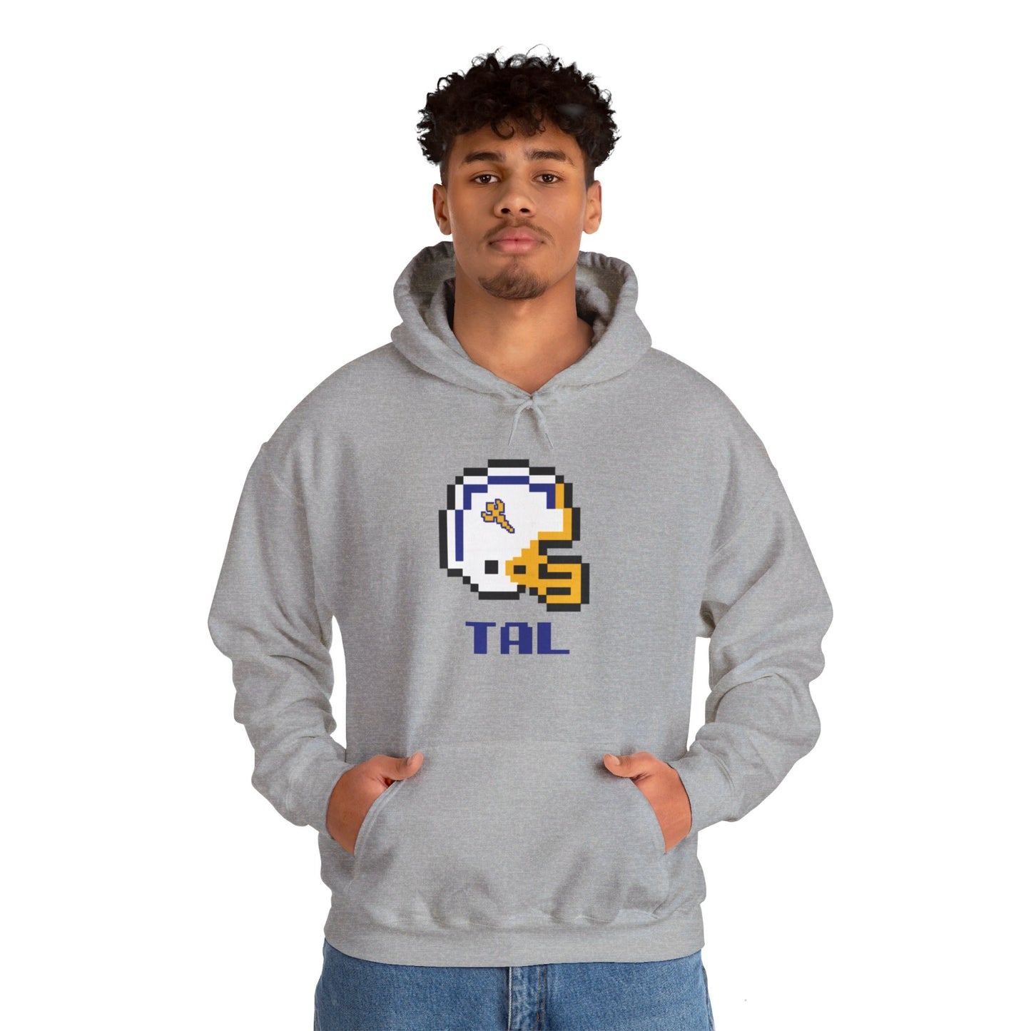 8-Bit Retro Tallmadge Helmet  Unisex Heavy Blend Hoodie