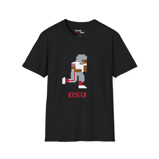 8-Bit Retro Ohio State Football Unisex Softstyle T-Shirt