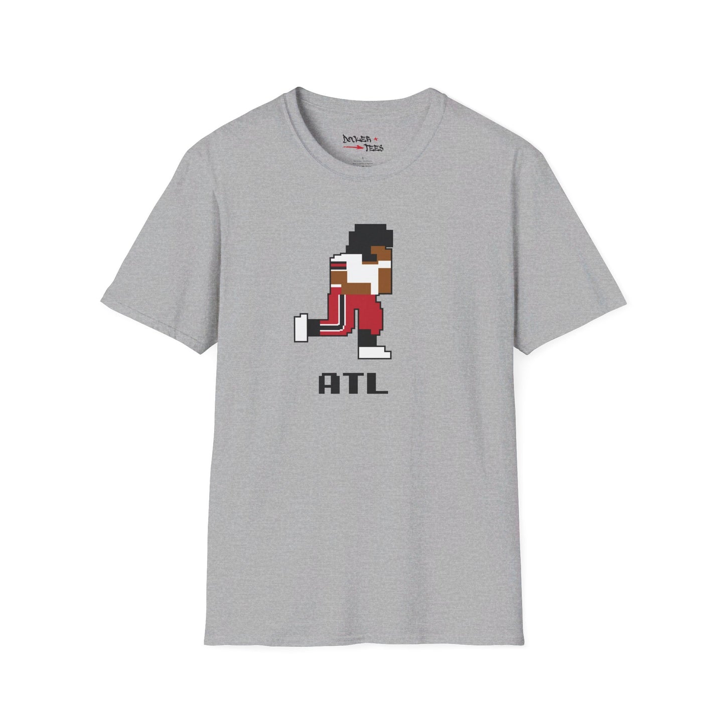 8-Bit Retro Atlanta Football Unisex Softstyle T-Shirt