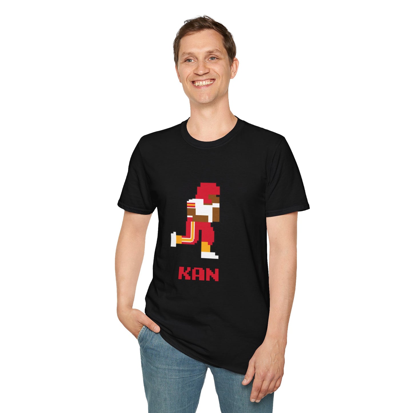 8-Bit Retro Kansas City Chiefs Unisex Softstyle T-Shirt