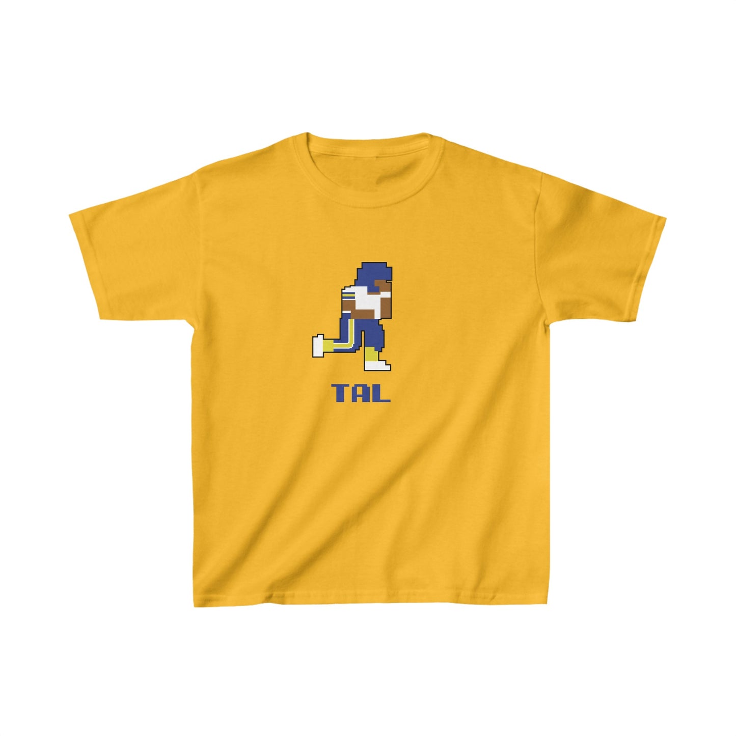 8-Bit Retro Tallmadge Football Kids Heavy Cotton T-shirt