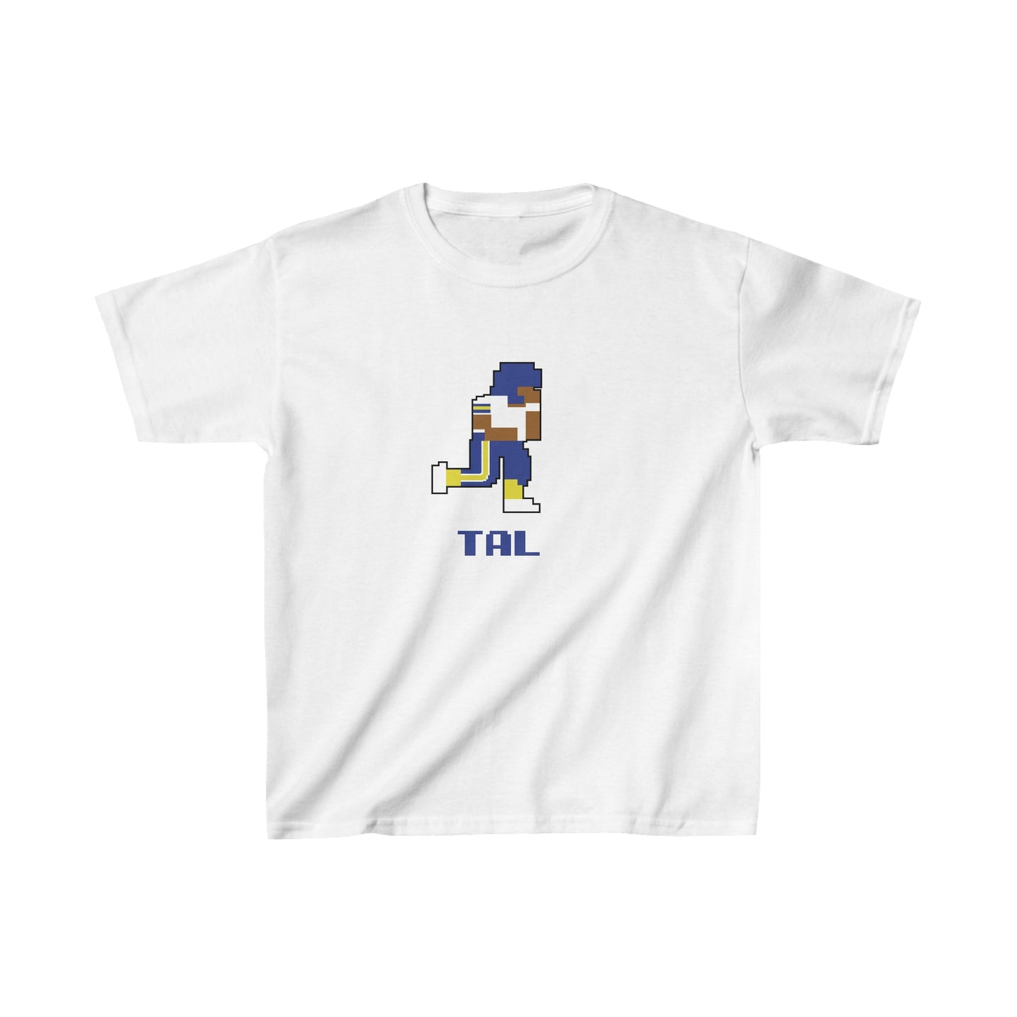 8-Bit Retro Tallmadge Football Kids Heavy Cotton T-shirt