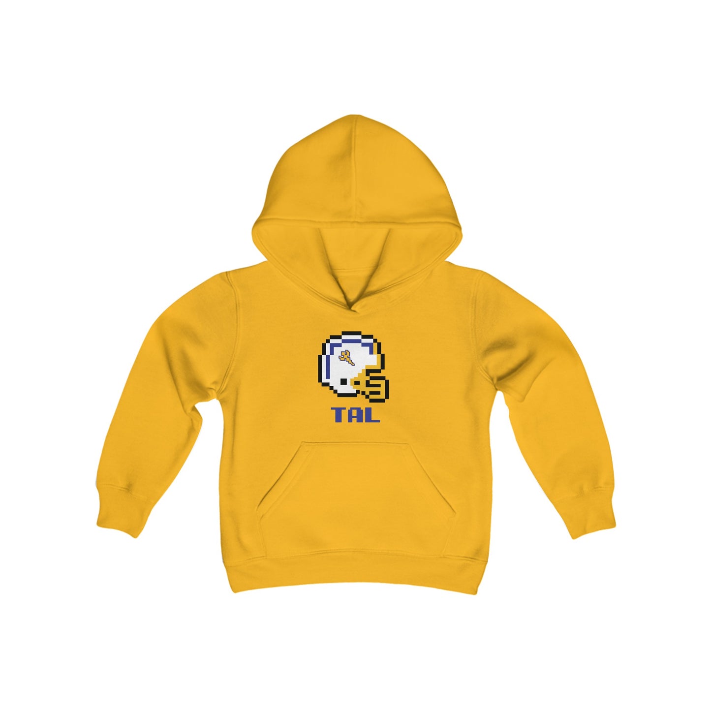 8-Bit Retro Tallmadge Helmet Youth Heavy Blend Hoodie