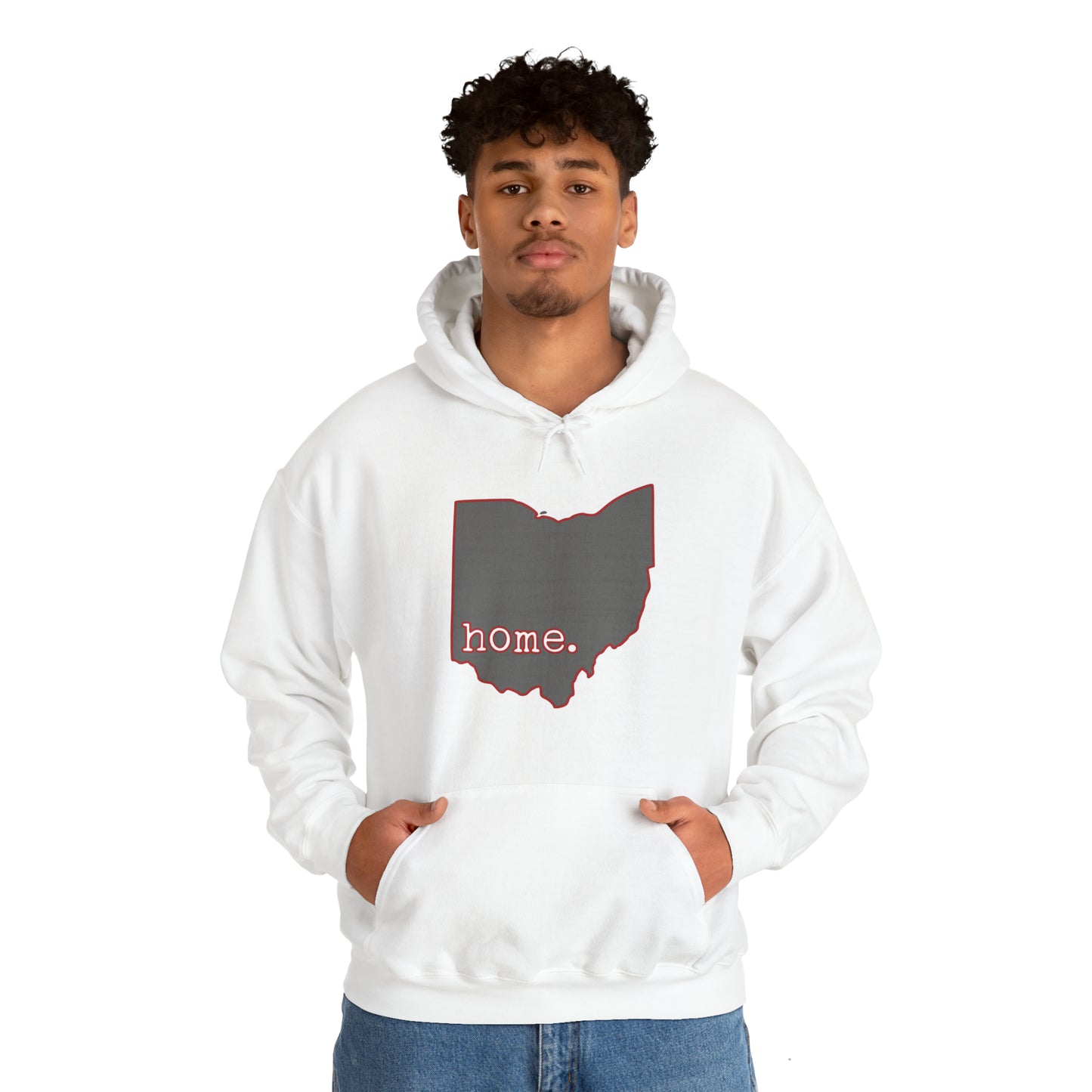 Ohio Home - Scarlet and Gray Hooded Sweatshirt