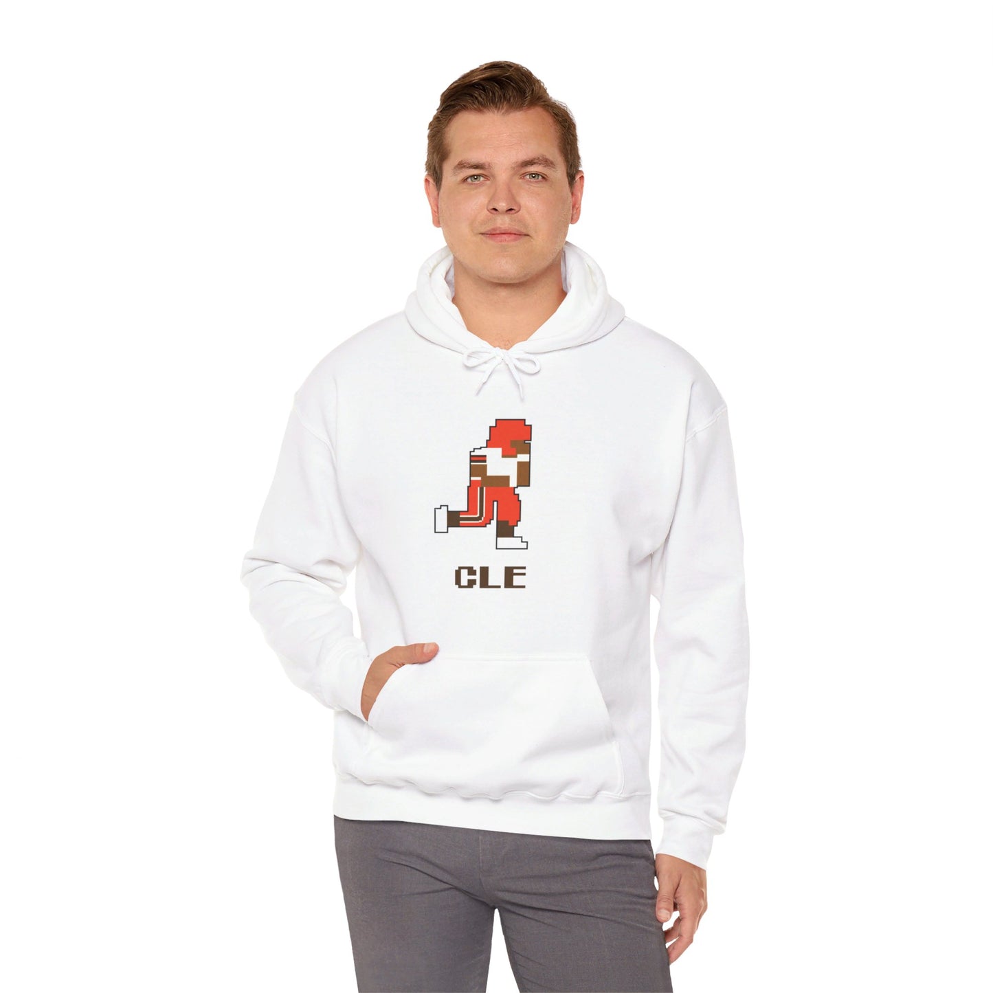 8-Bit Retro Cleveland Football Unisex Hoodie