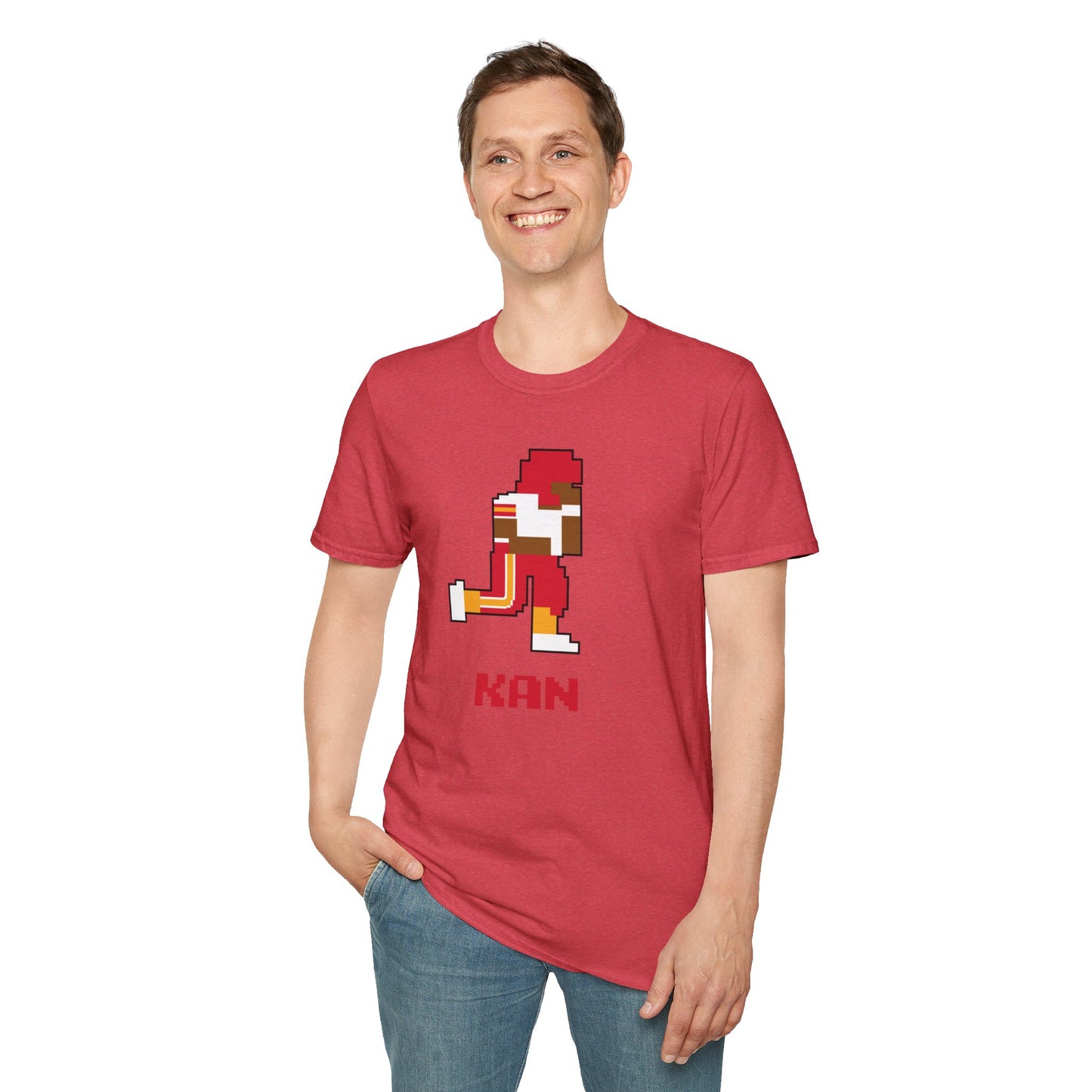 8-Bit Retro Kansas City Chiefs Unisex Softstyle T-Shirt