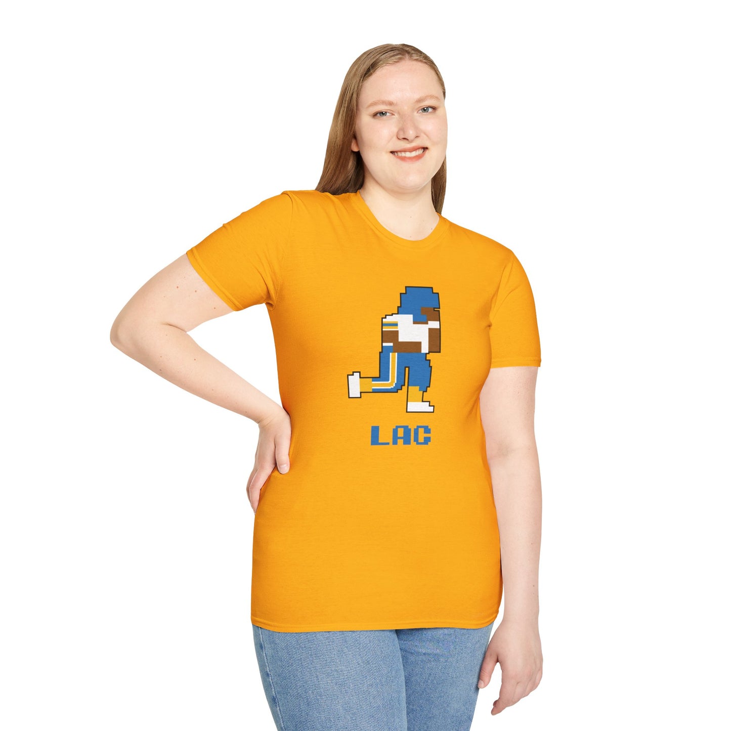 8-Bit Retro Los Angeles Chargers Unisex Softstyle T-Shirt