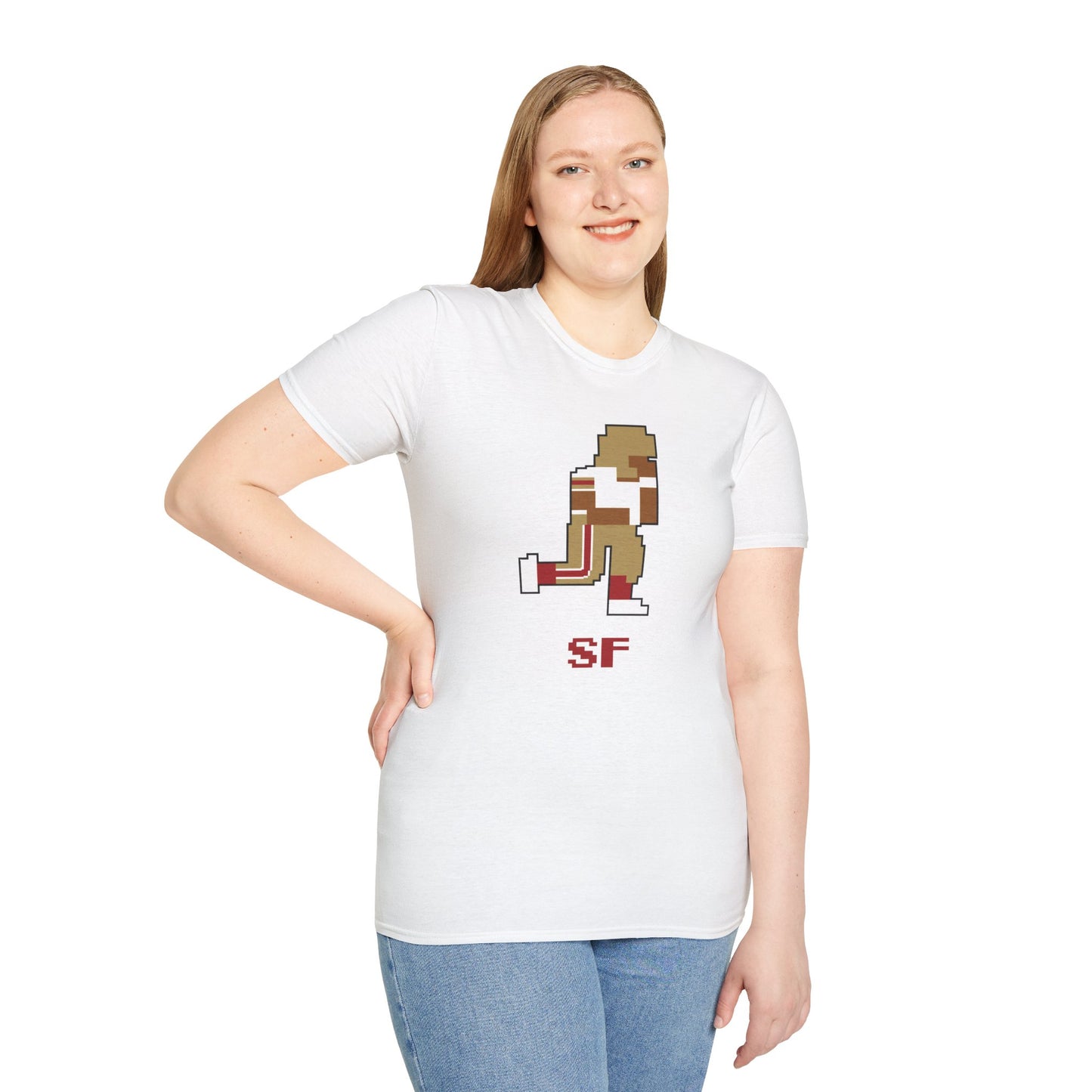 8-Bit Retro San Francisco 49ers Unisex Softstyle T-Shirt