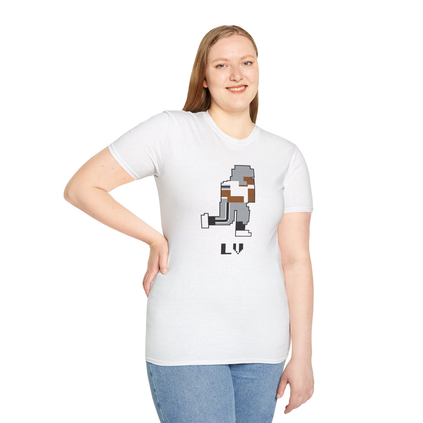 8-Bit Retro Las Vegas Raiders Unisex Softstyle T-Shirt