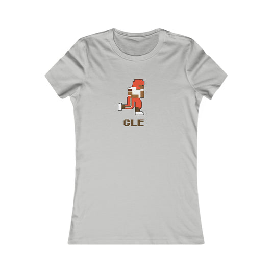 8-Bit Retro Cleveland Browns Women's Favorite Tee