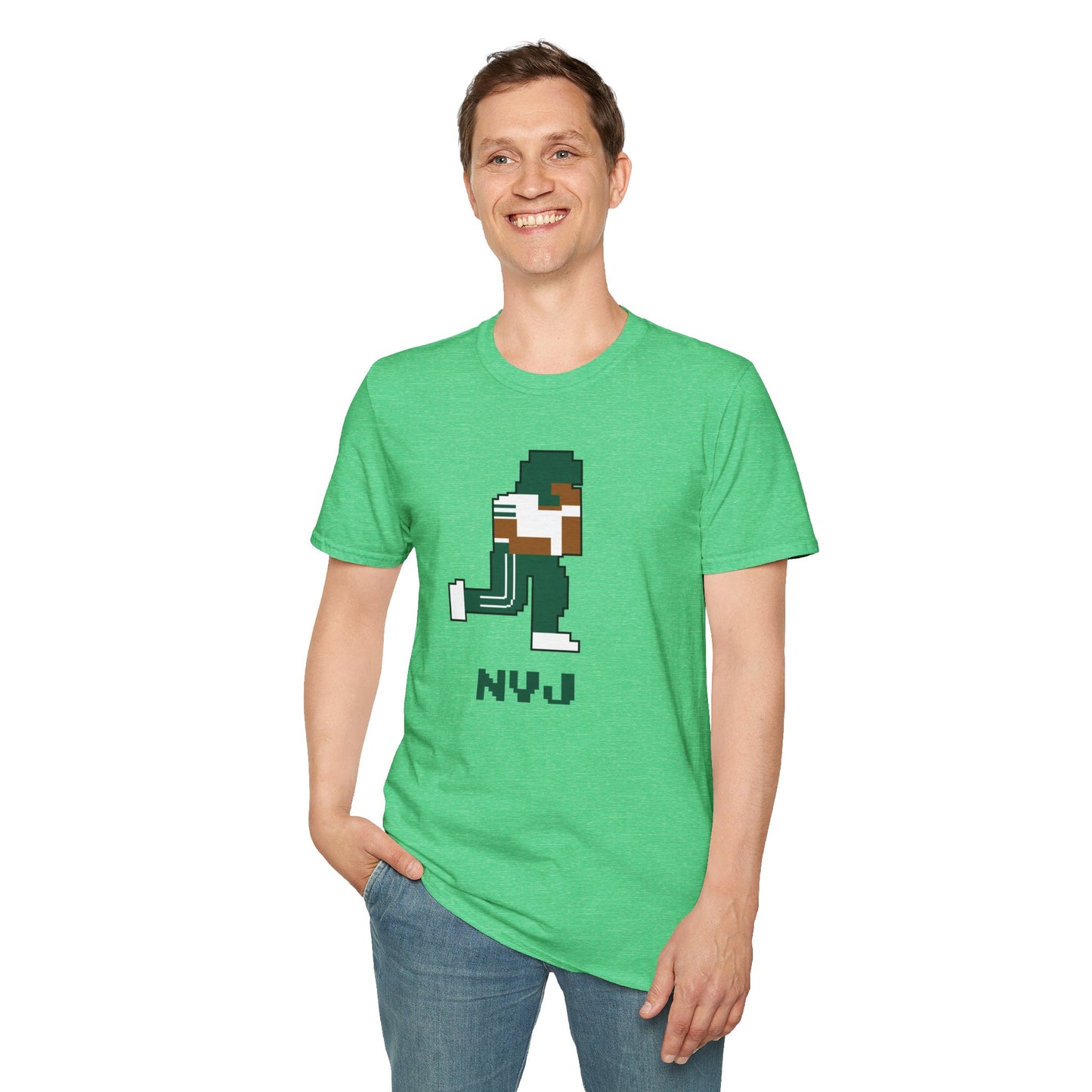 8-Bit Retro New York Jets Unisex Softstyle T-Shirt