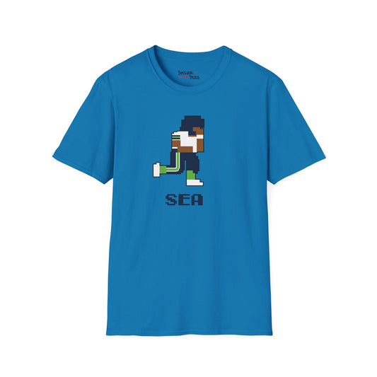 8-Bit Retro Seattle Football Unisex Softstyle T-Shirt