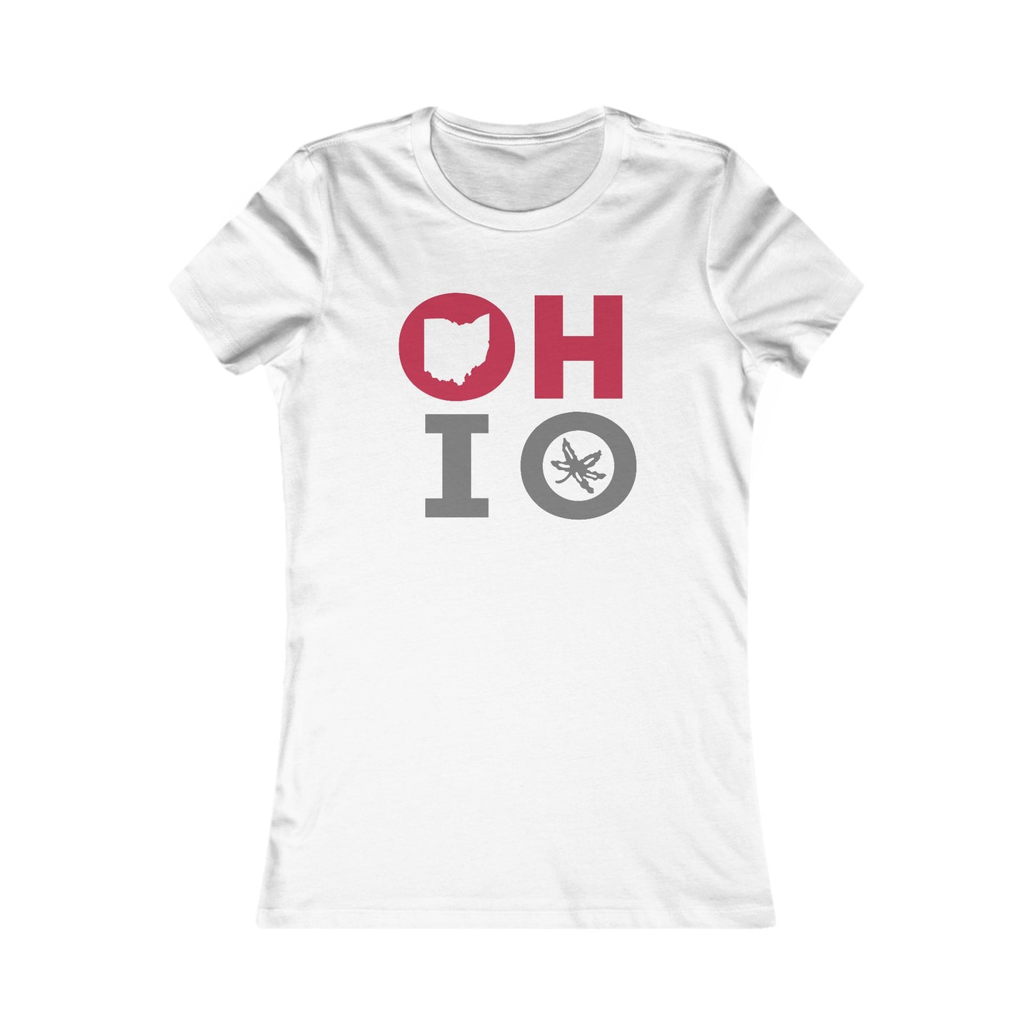 Ohio Scarlet and Gray Women's Favorite Tee