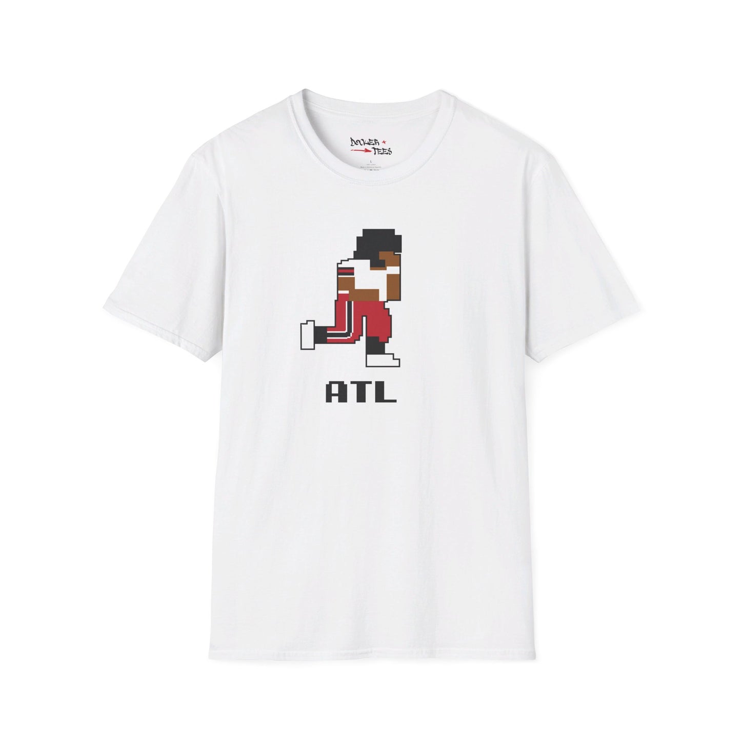 8-Bit Retro Atlanta Football Unisex Softstyle T-Shirt