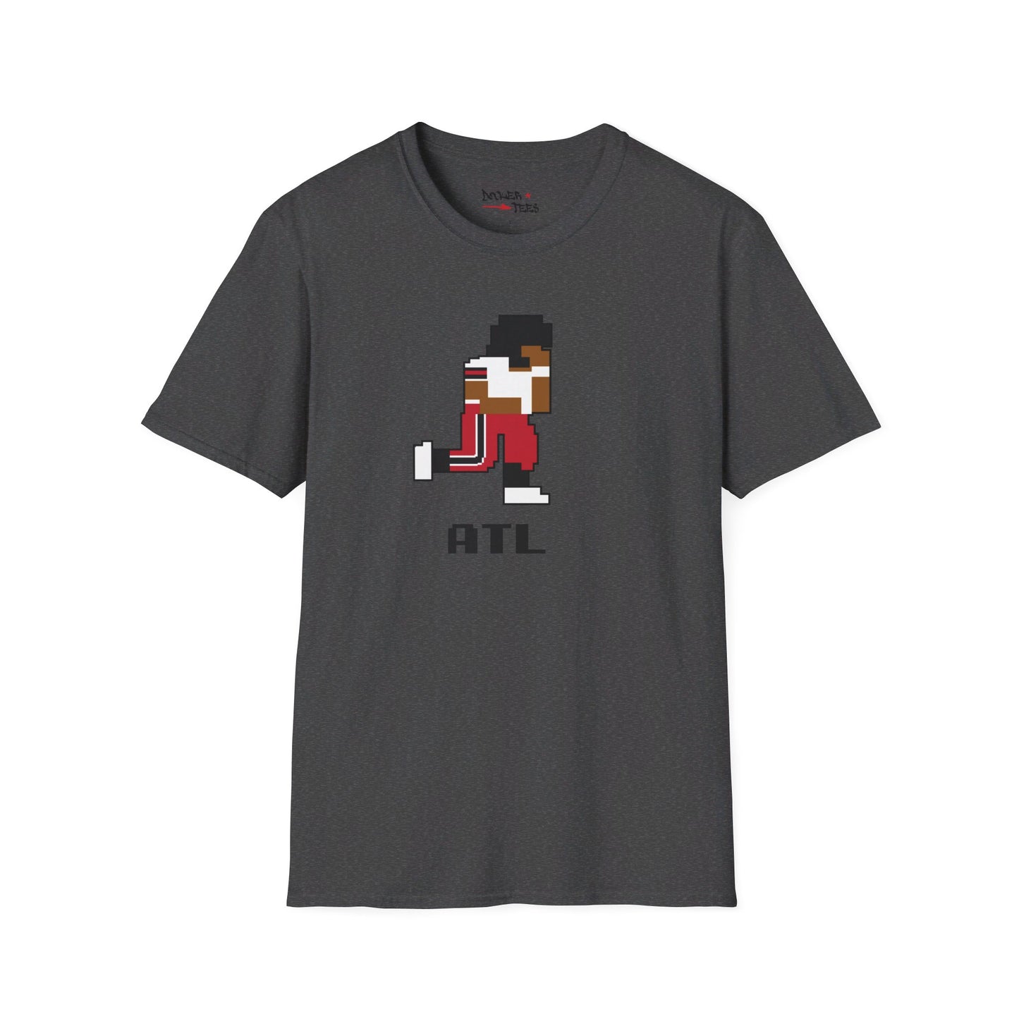 8-Bit Retro Atlanta Football Unisex Softstyle T-Shirt