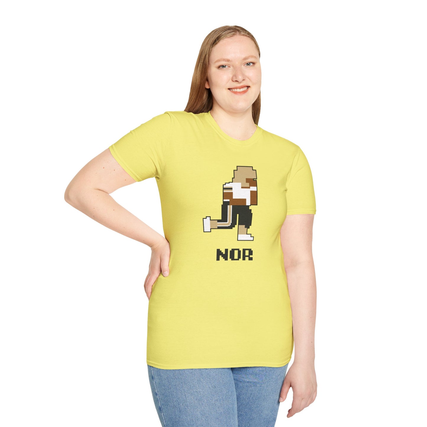 8-Bit Retro New Orleans Saints Unisex Softstyle T-Shirt