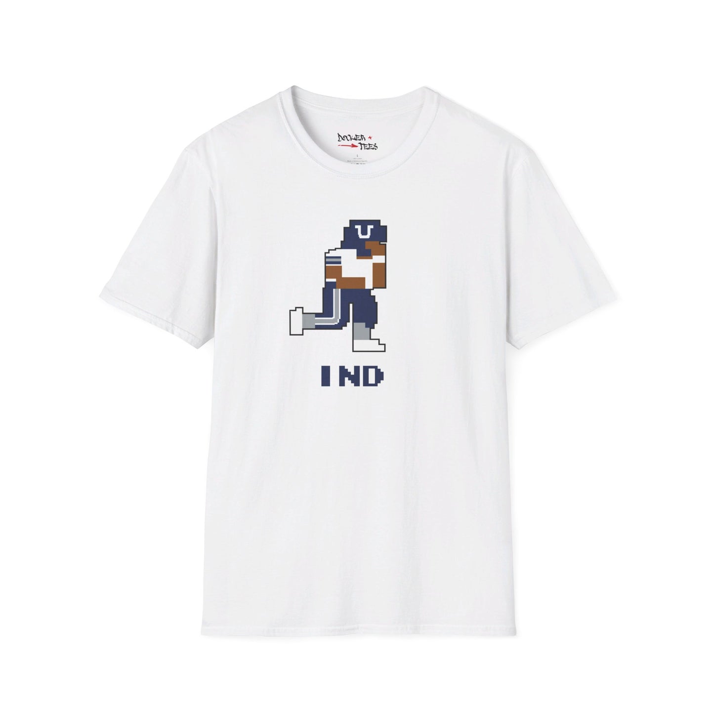 8-Bit Retro Indianapolis Football Unisex Softstyle T-Shirt