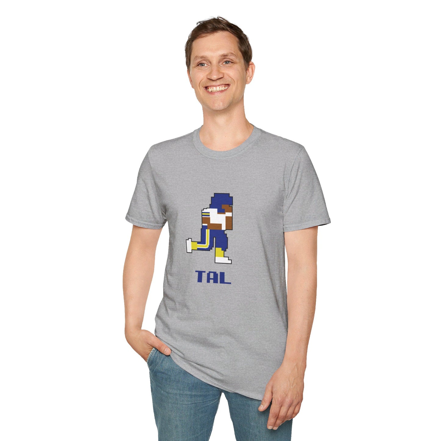 8-Bit Retro Tallmadge Football Unisex Softstyle T-Shirt