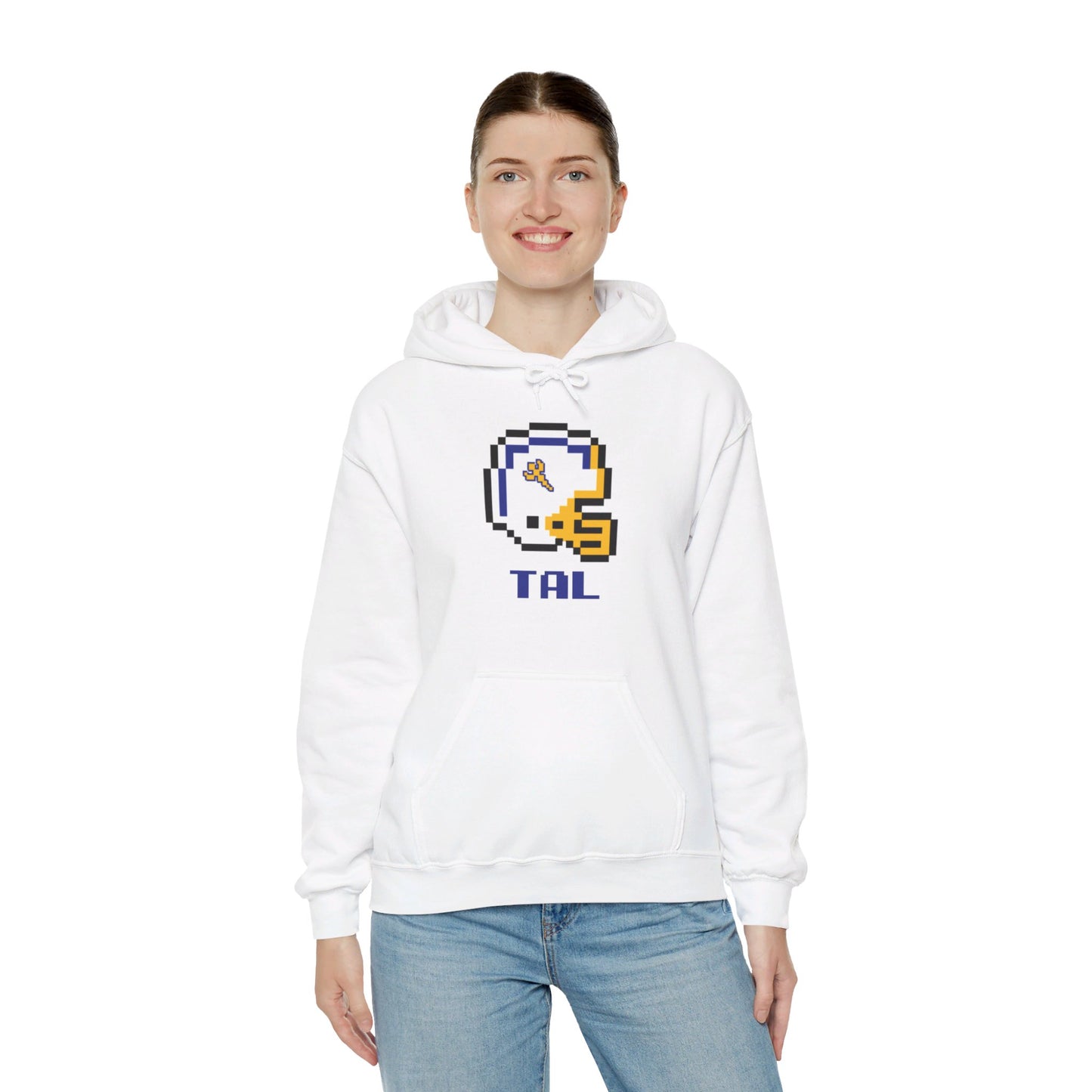 8-Bit Retro Tallmadge Helmet  Unisex Heavy Blend Hoodie