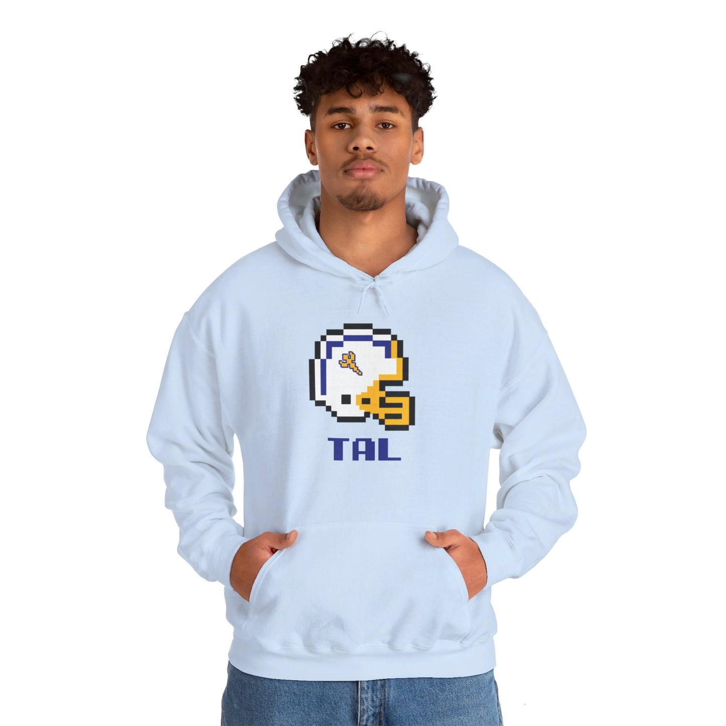 8-Bit Retro Tallmadge Helmet  Unisex Heavy Blend Hoodie