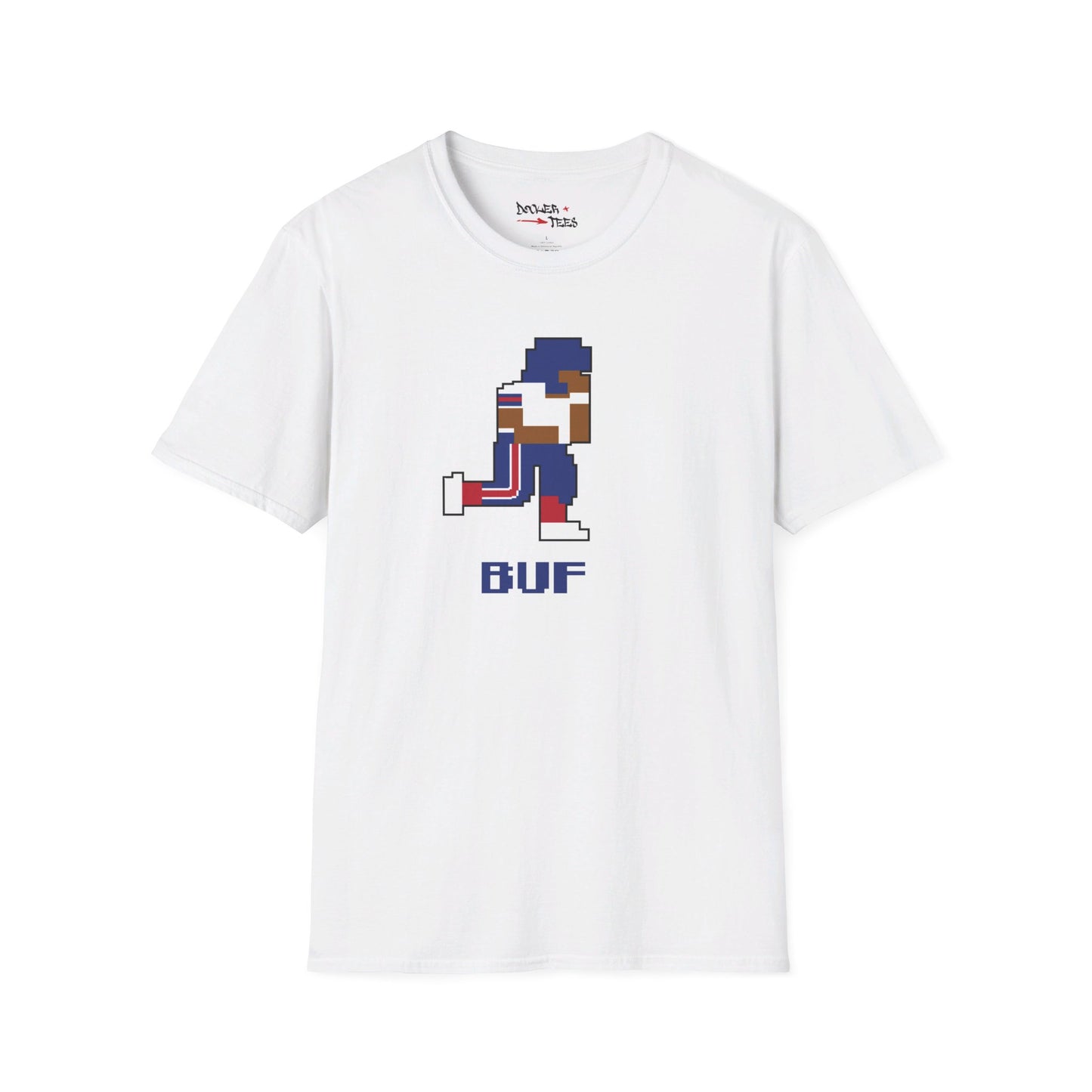 8-Bit Retro Buffalo Football Unisex Softstyle T-Shirt