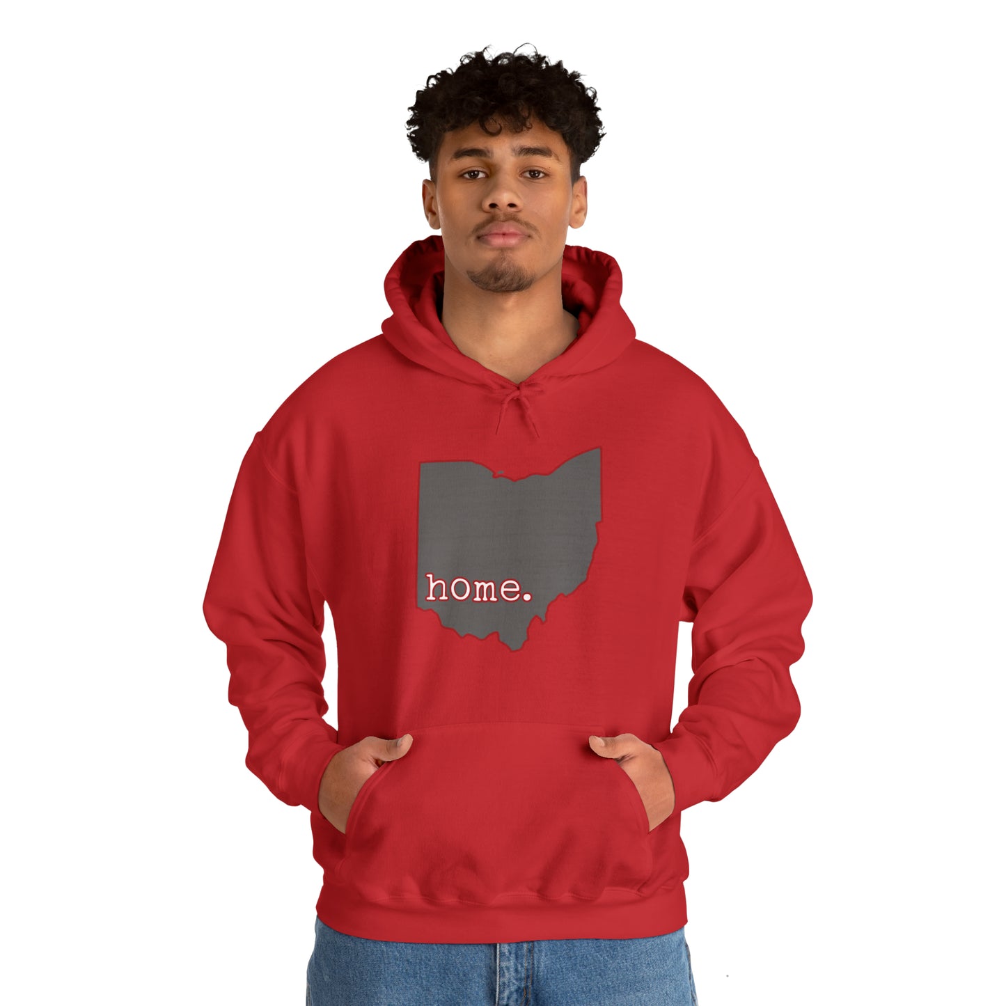 Ohio Home - Scarlet and Gray Hooded Sweatshirt