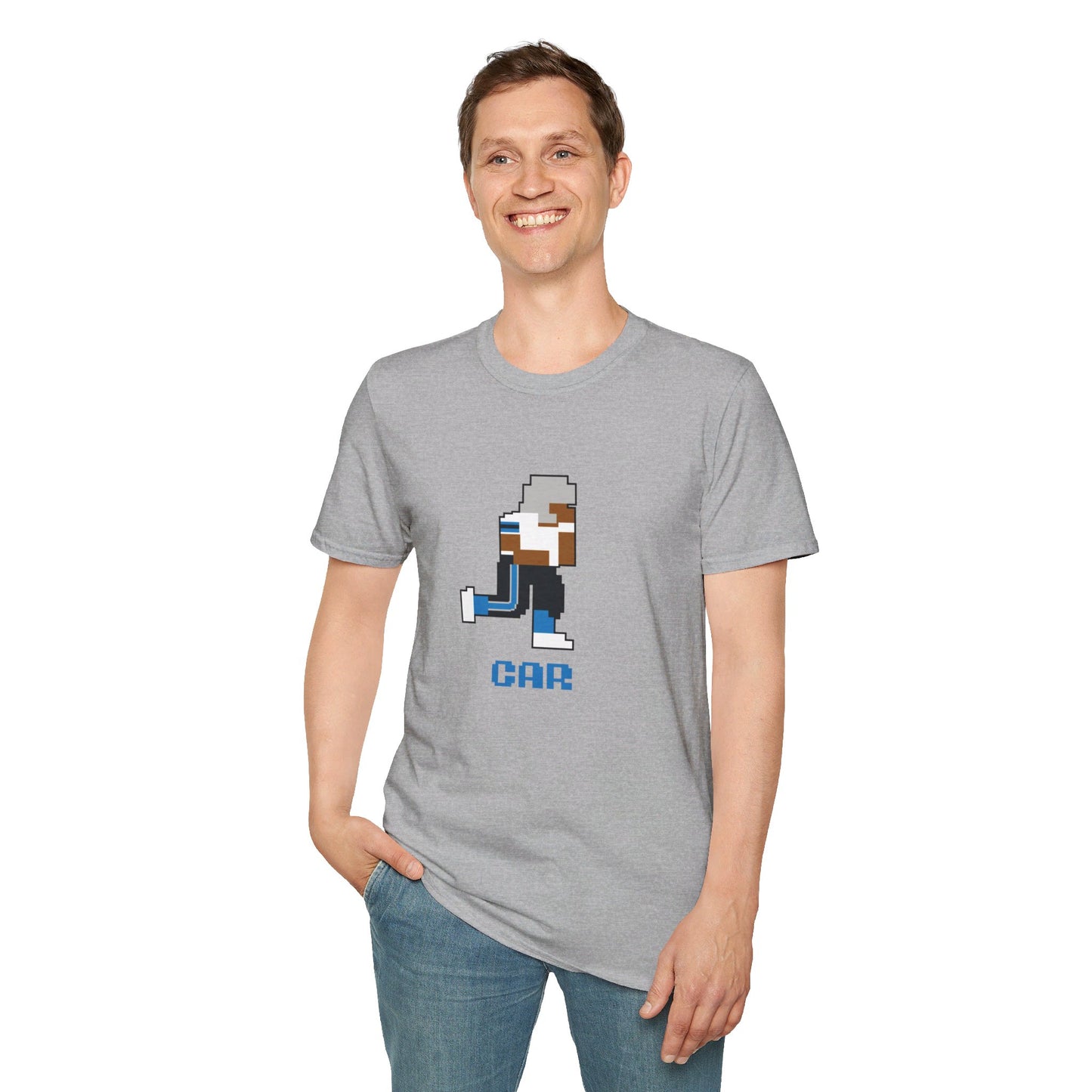 8-Bit Retro Carolina Football Unisex Softstyle T-Shirt