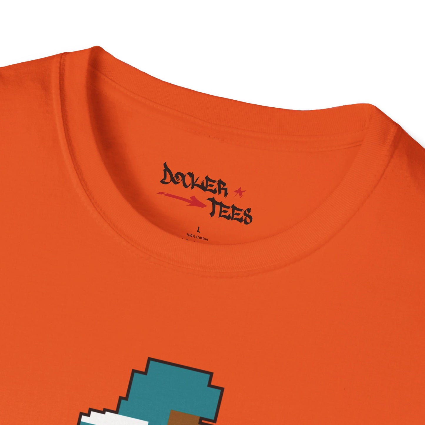 8-Bit Retro Miami Football Unisex Softstyle T-Shirt