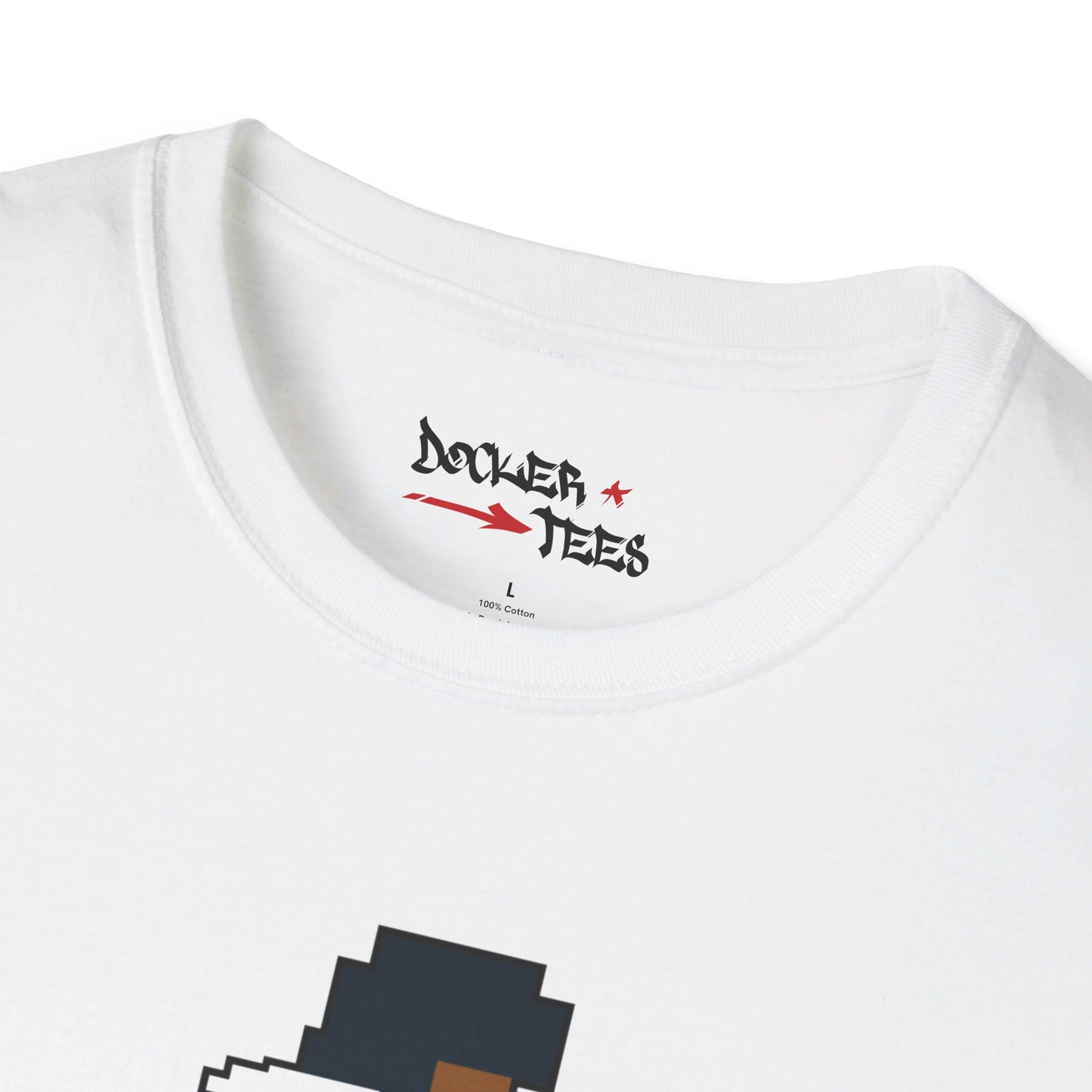 8-Bit Retro Houston Football Unisex Softstyle T-Shirt