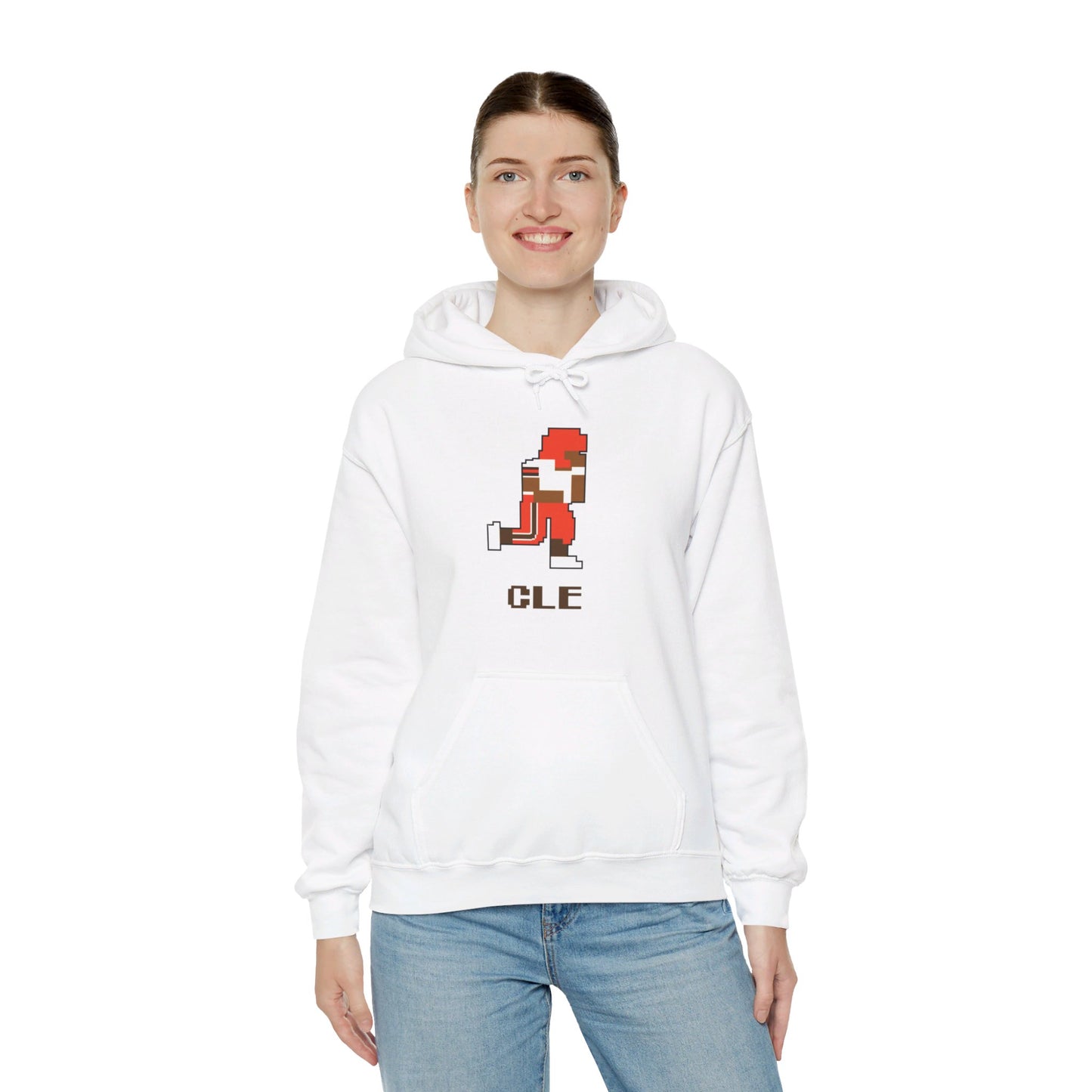 8-Bit Retro Cleveland Football Unisex Hoodie