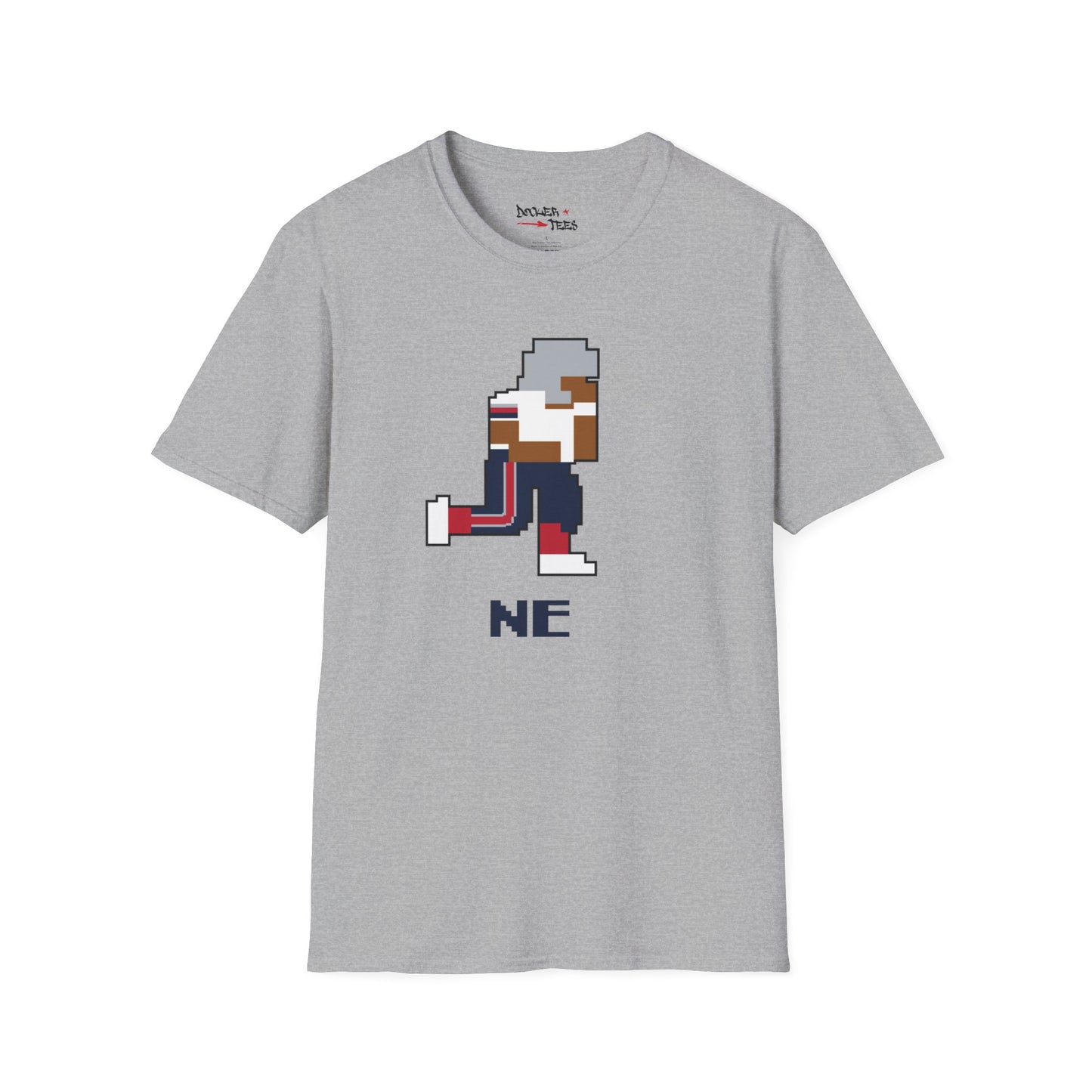 8-Bit Retro New England Patriots Unisex Softstyle T-Shirt