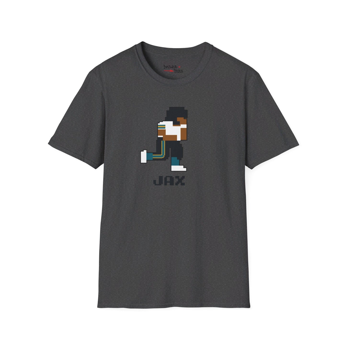 8-Bit Retro Jacksonville Football Unisex Softstyle T-Shirt