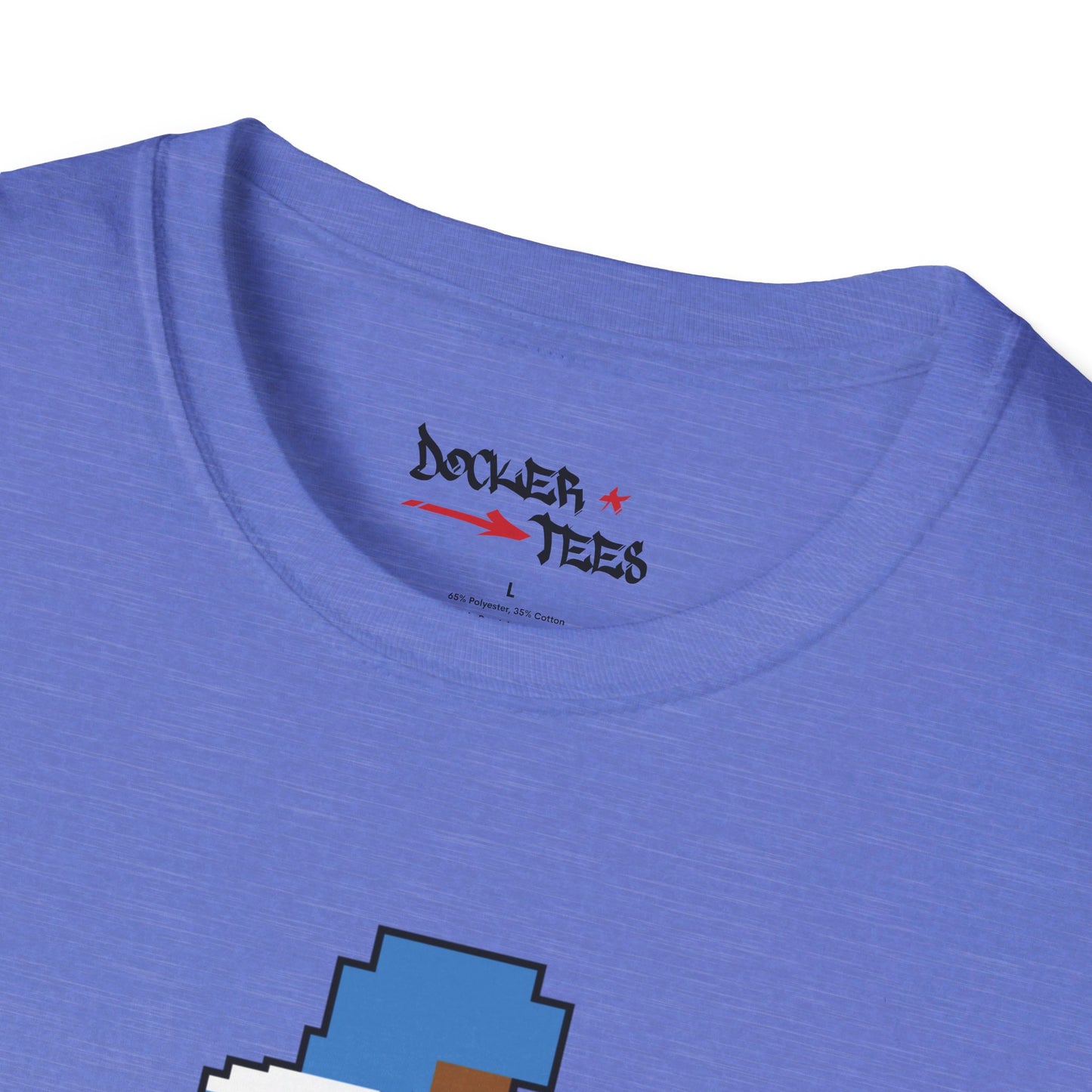 8-Bit Retro Throwback Houston Football Unisex Softstyle T-Shirt