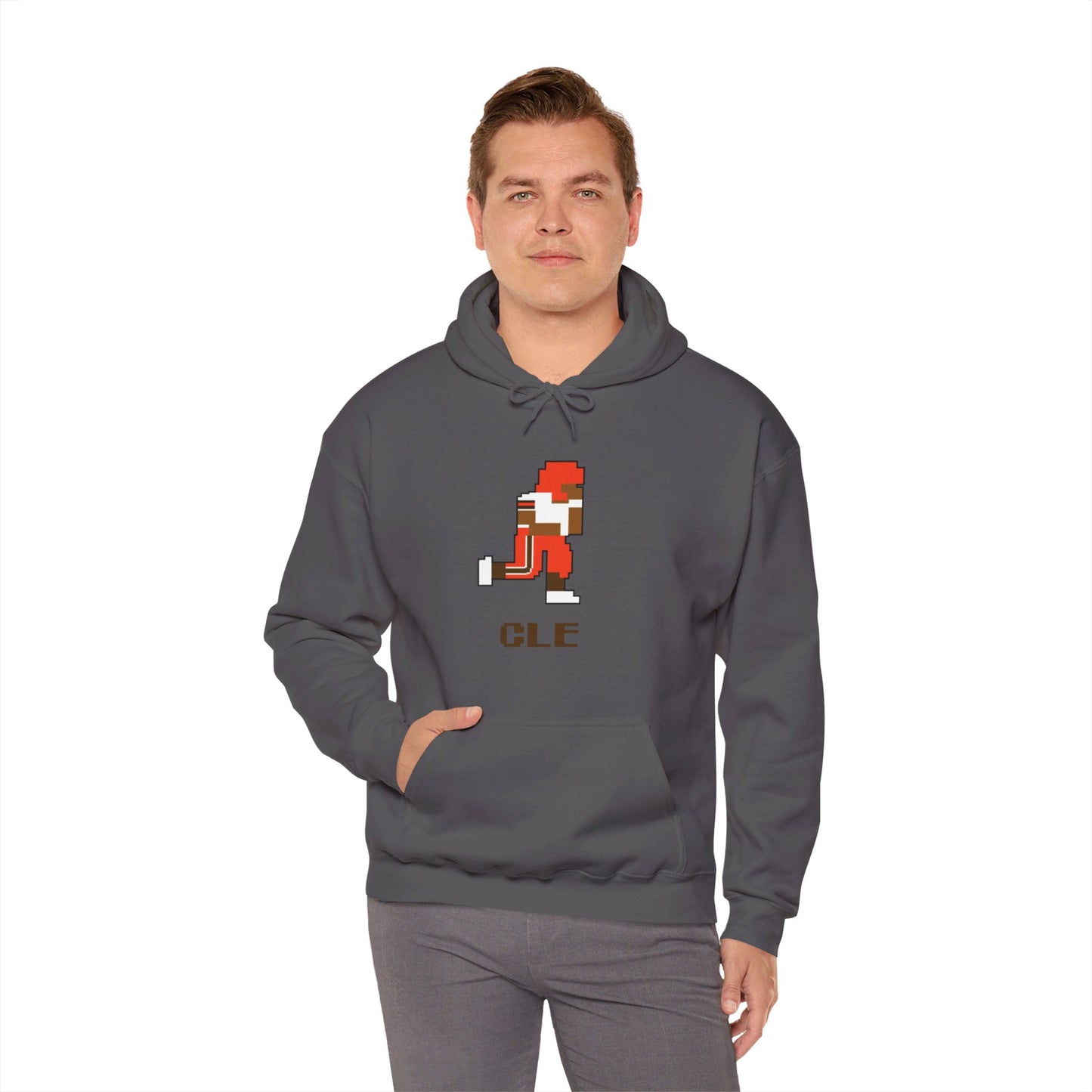 8-Bit Retro Cleveland Football Unisex Hoodie