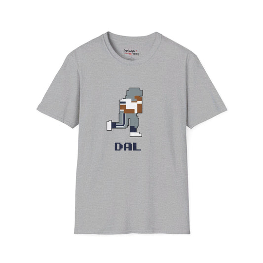 8-Bit Retro Dallas Football Unisex Softstyle T-Shirt