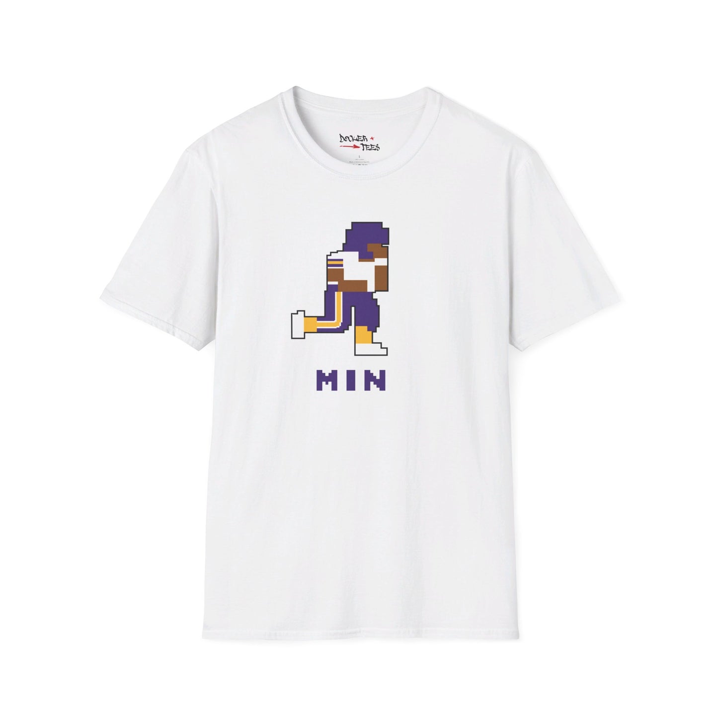 8-Bit Retro Minnesota Football Unisex Softstyle T-Shirt