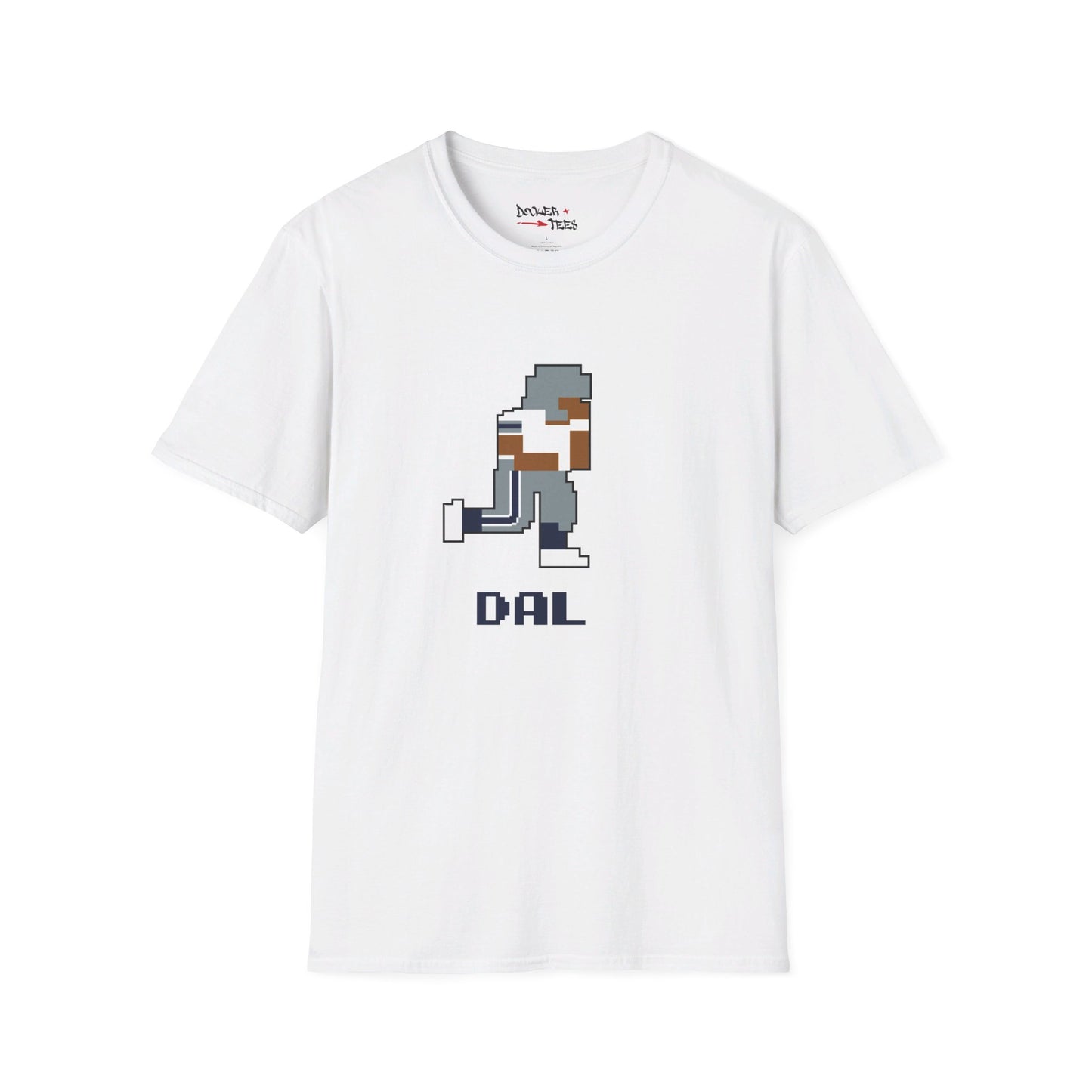 8-Bit Retro Dallas Football Unisex Softstyle T-Shirt