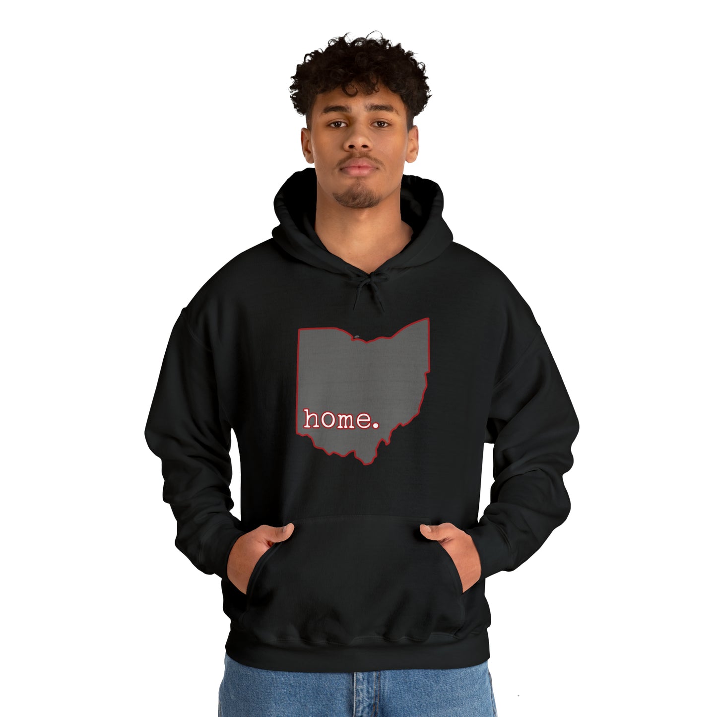 Ohio Home - Scarlet and Gray Hooded Sweatshirt