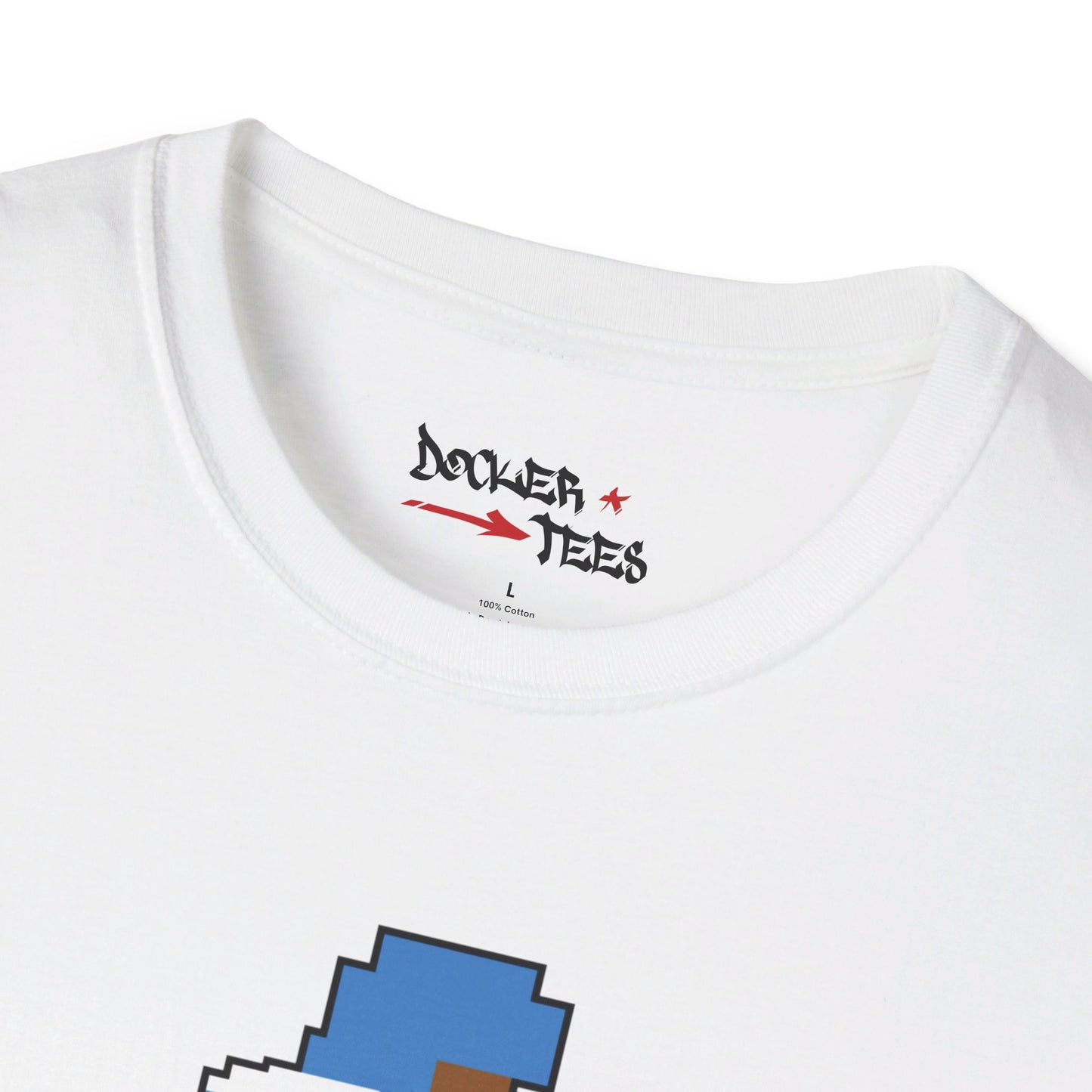 8-Bit Retro Throwback Houston Football Unisex Softstyle T-Shirt