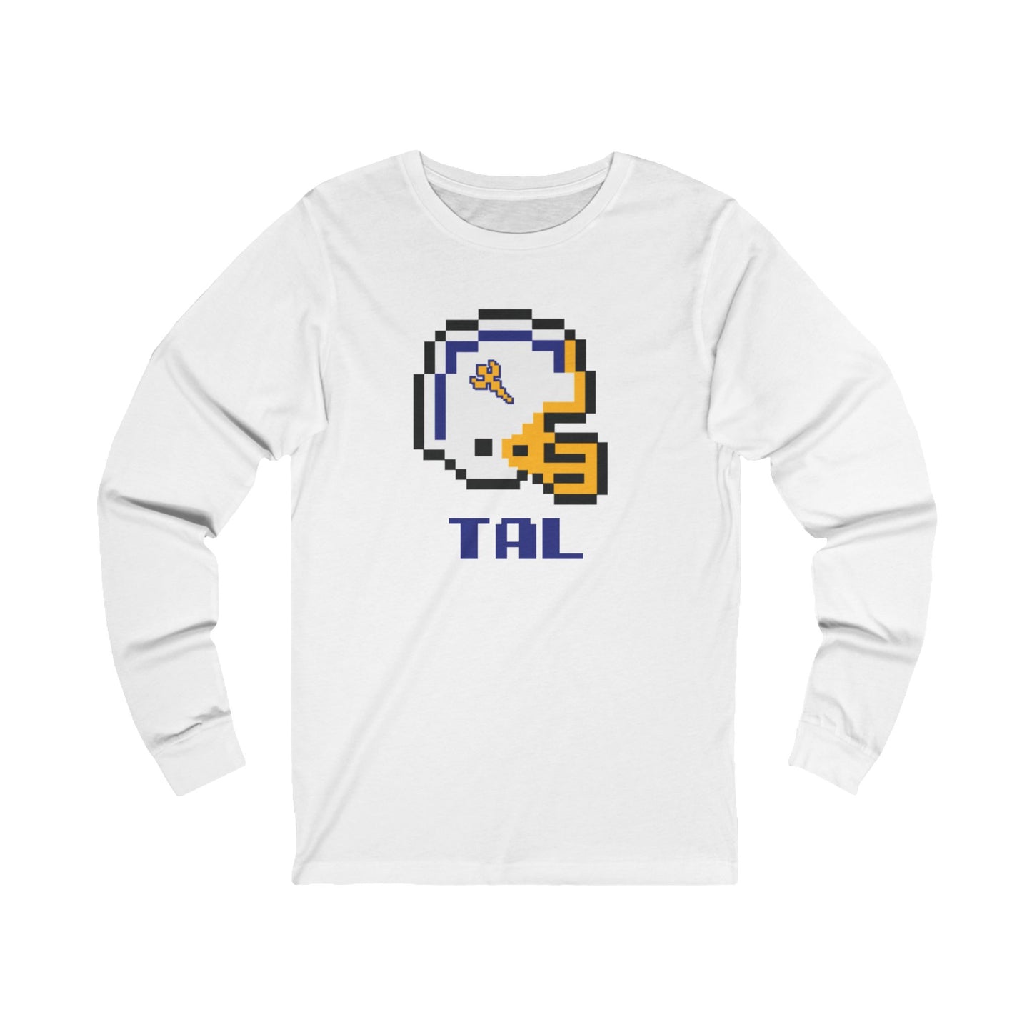 8-Bit Retro Tallmadge Helmet Unisex Long Sleeve Tee