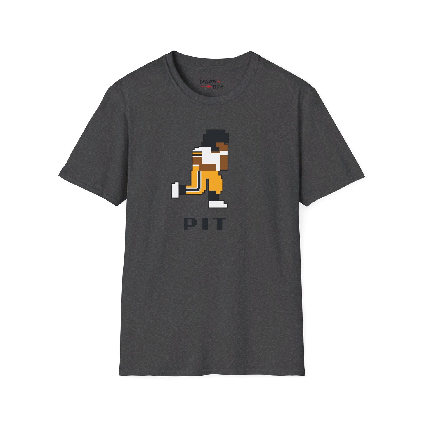 8-Bit Retro Pittsburgh Football Unisex Softstyle T-Shirt